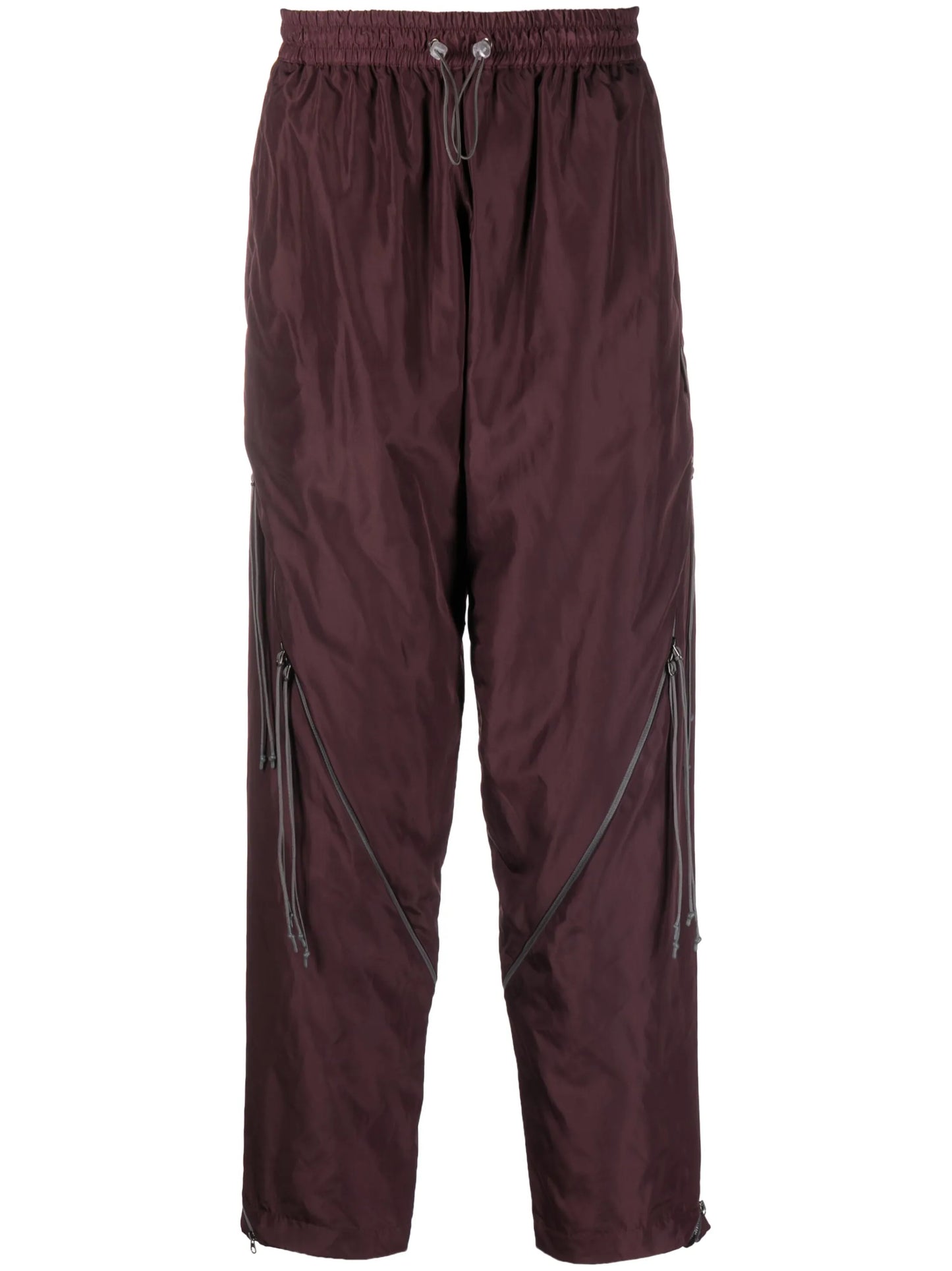 zip-details track pants
