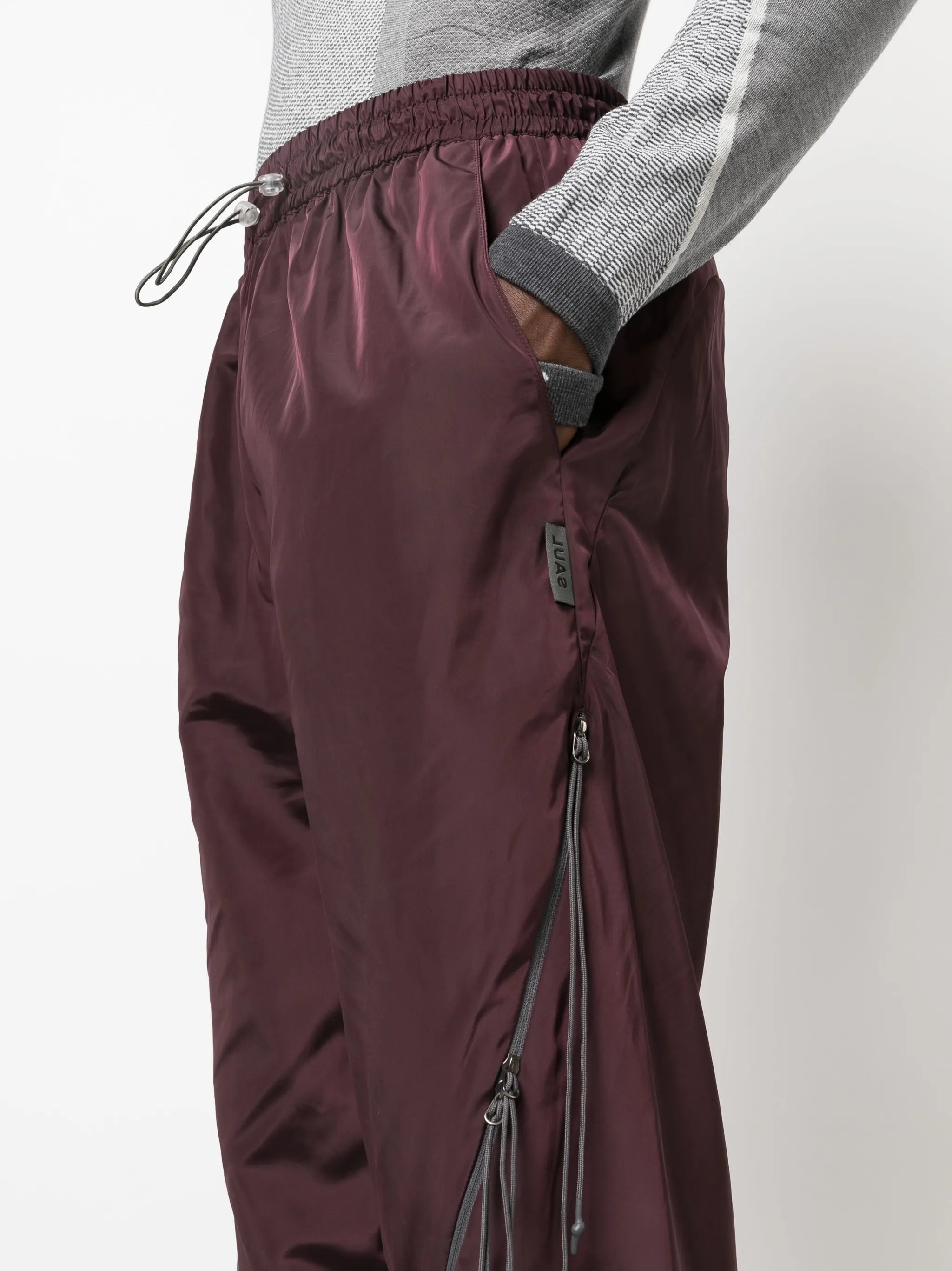 zip-details track pants