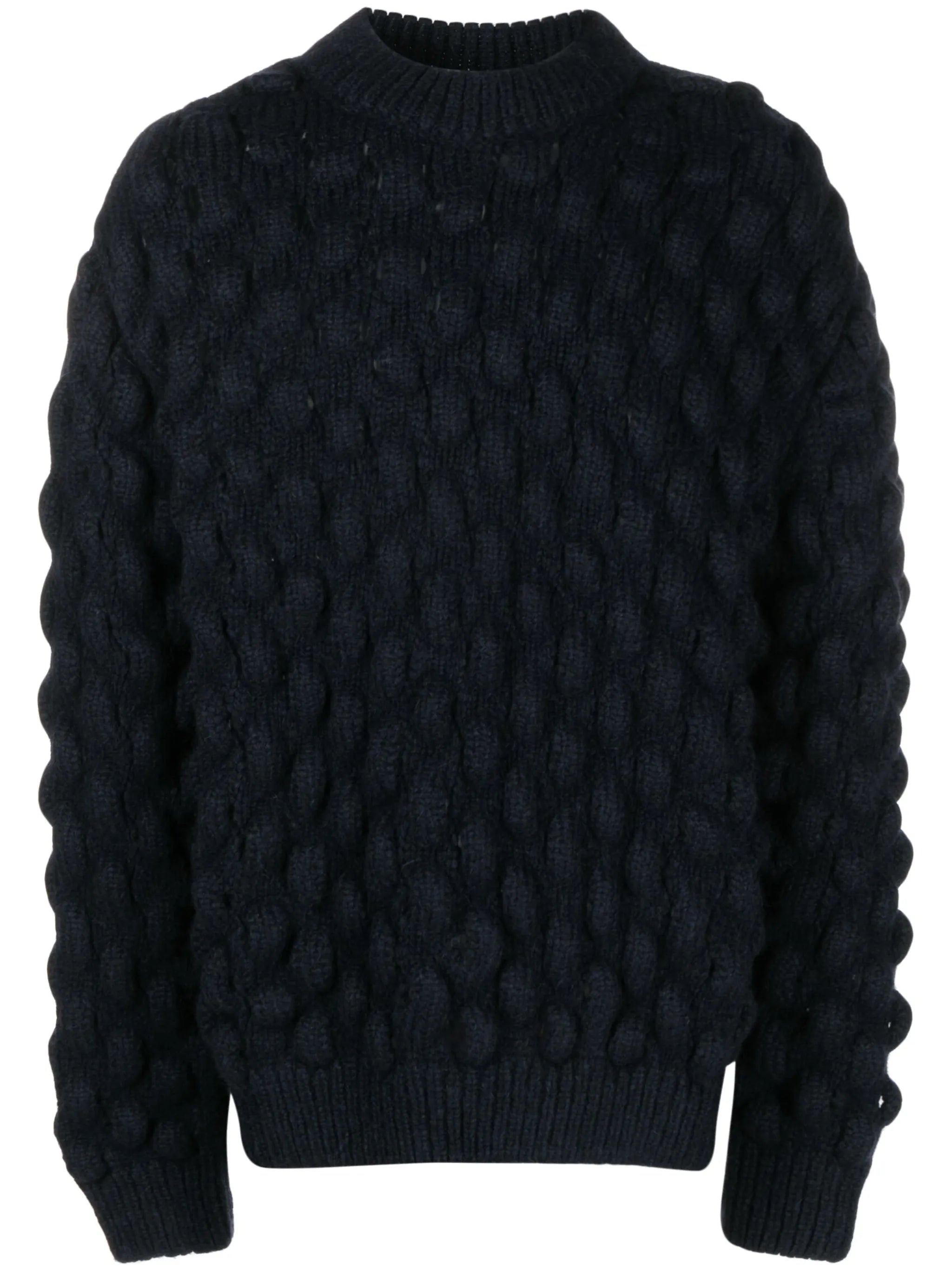 oversized bubble knitted jumper