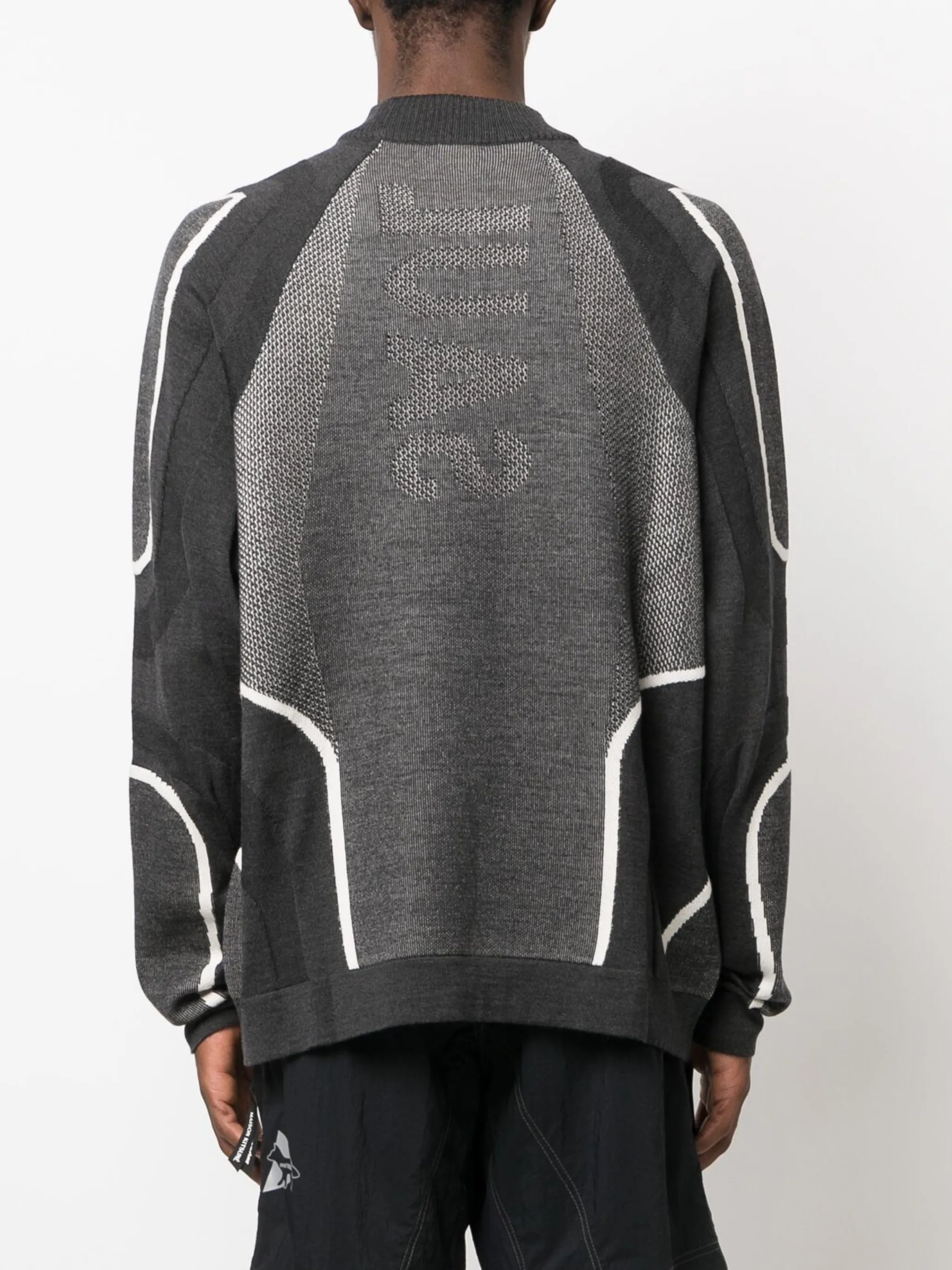 intarsia-knit merino-wool jumper