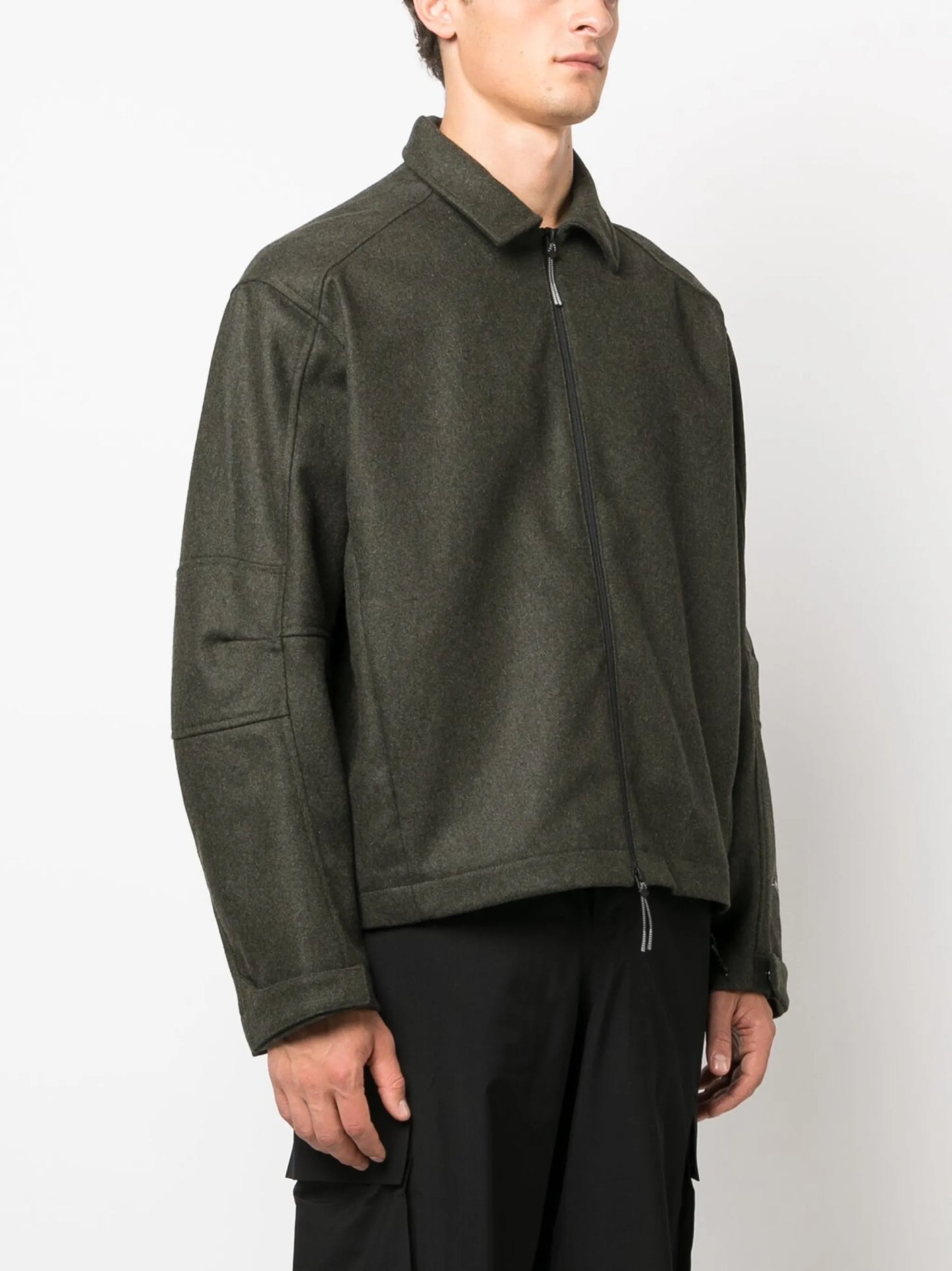 zip-up shirt jacket
