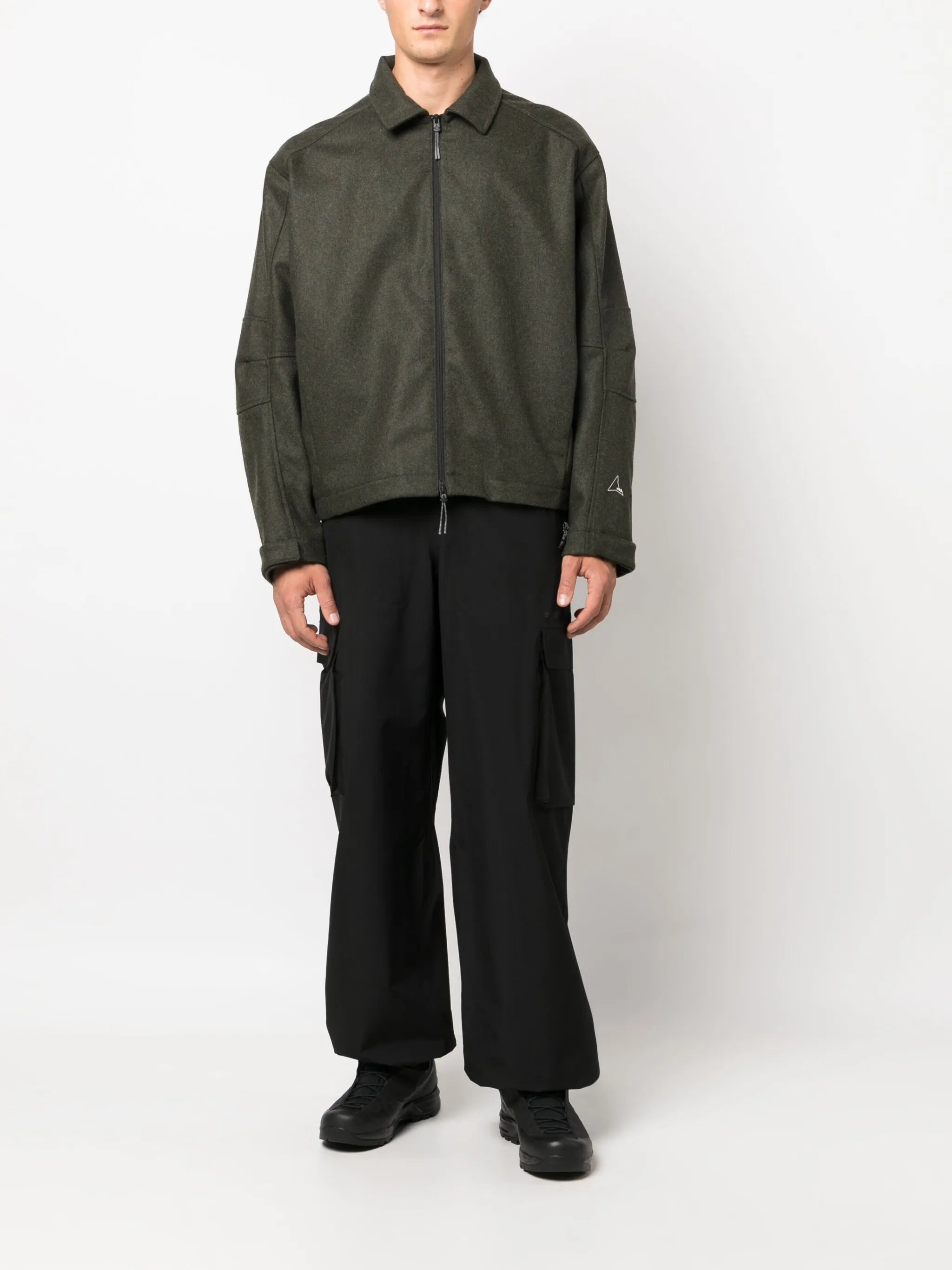 zip-up shirt jacket