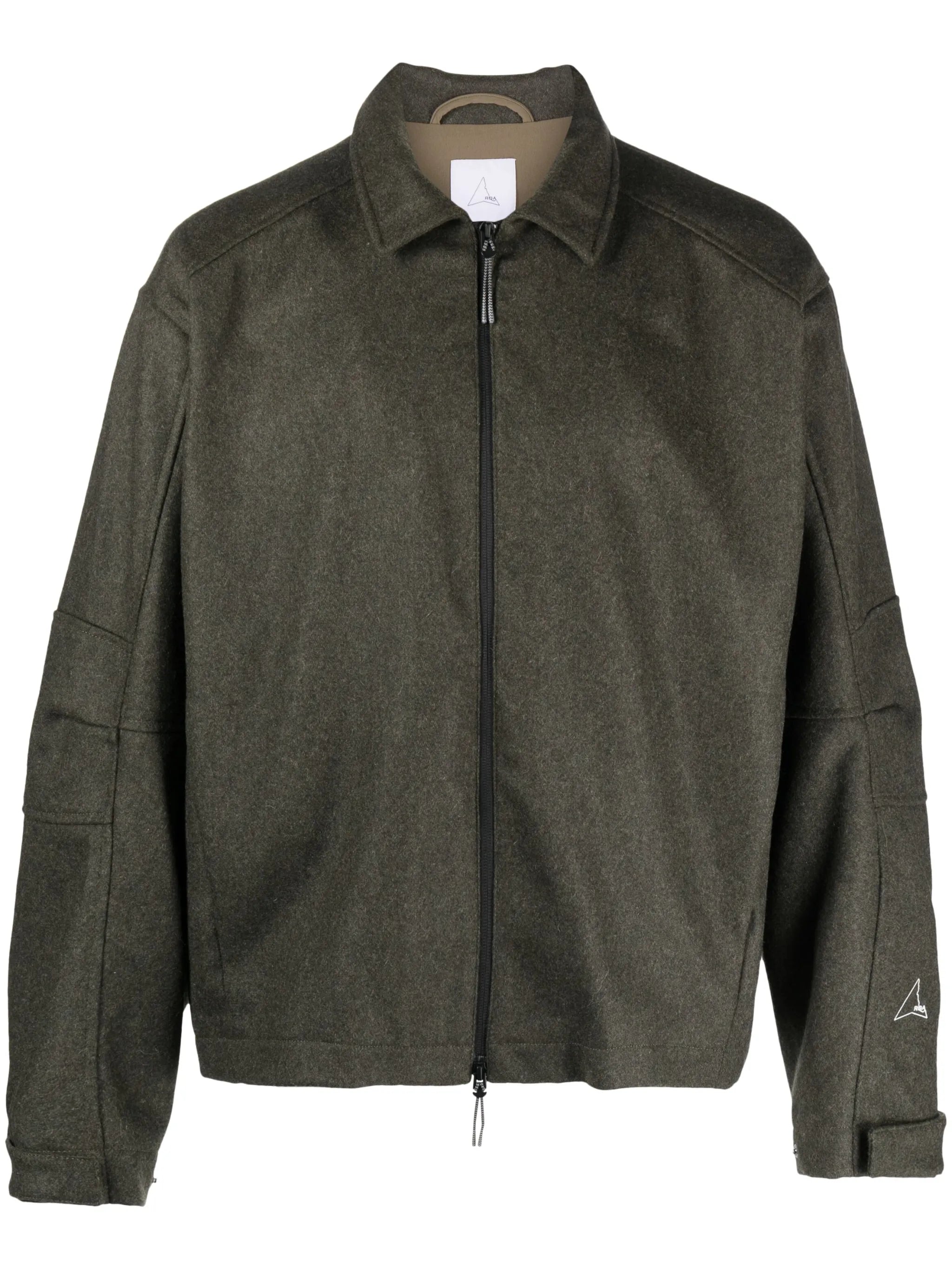 zip-up shirt jacket