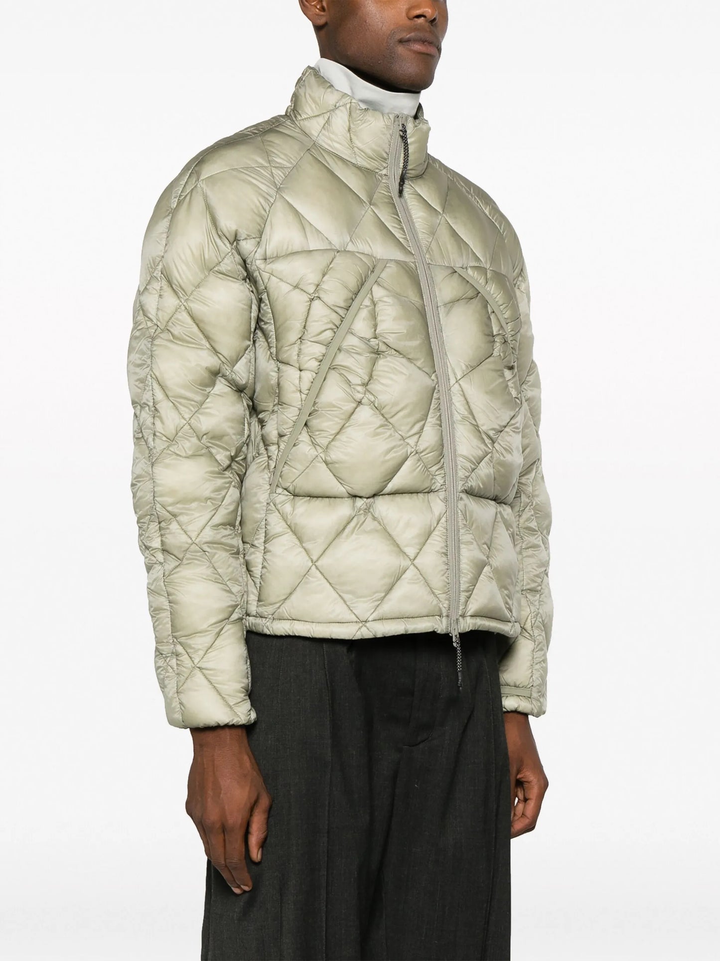 zip-up padded jacket
