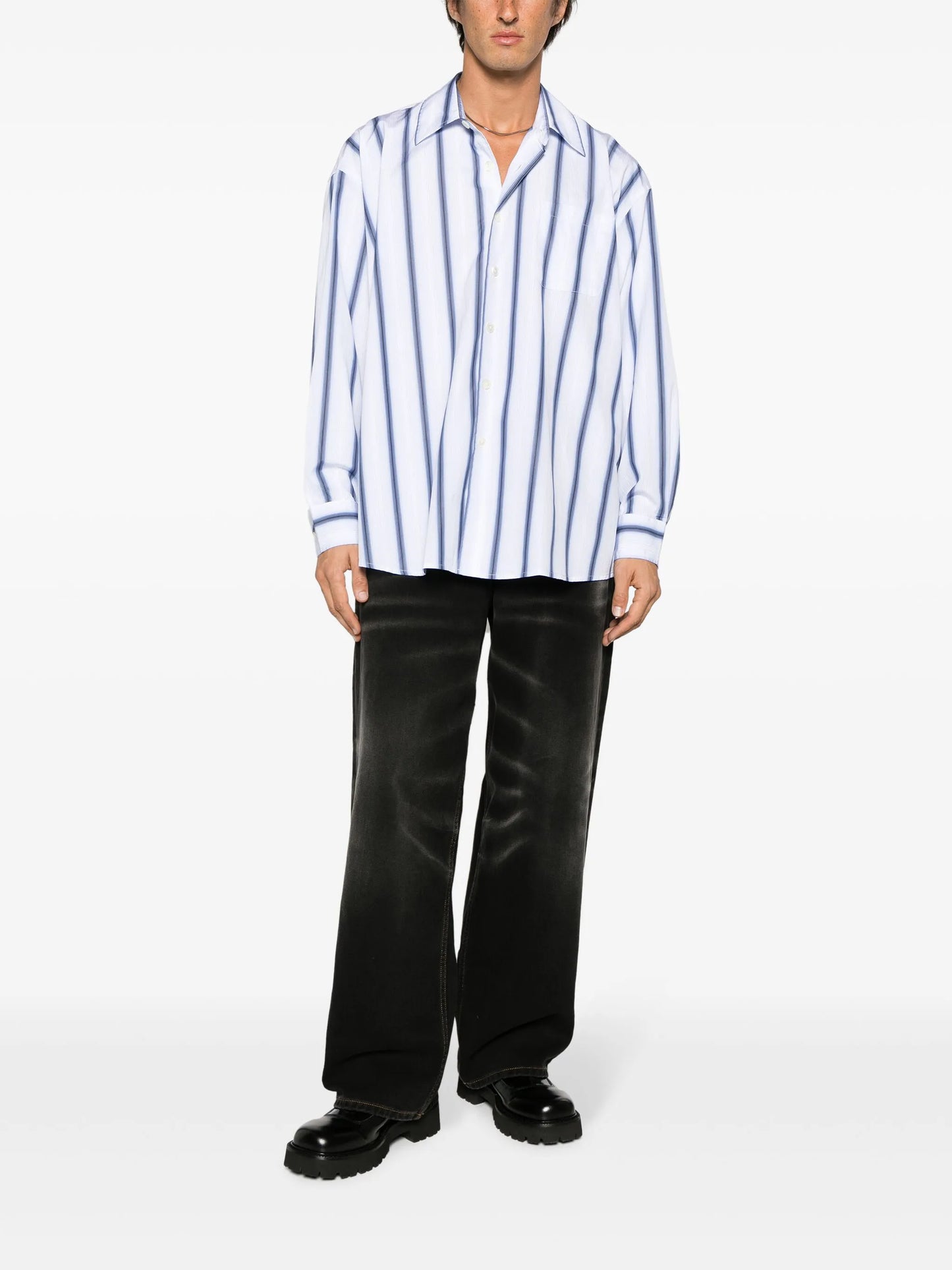 Borrowed pinstripe shirt