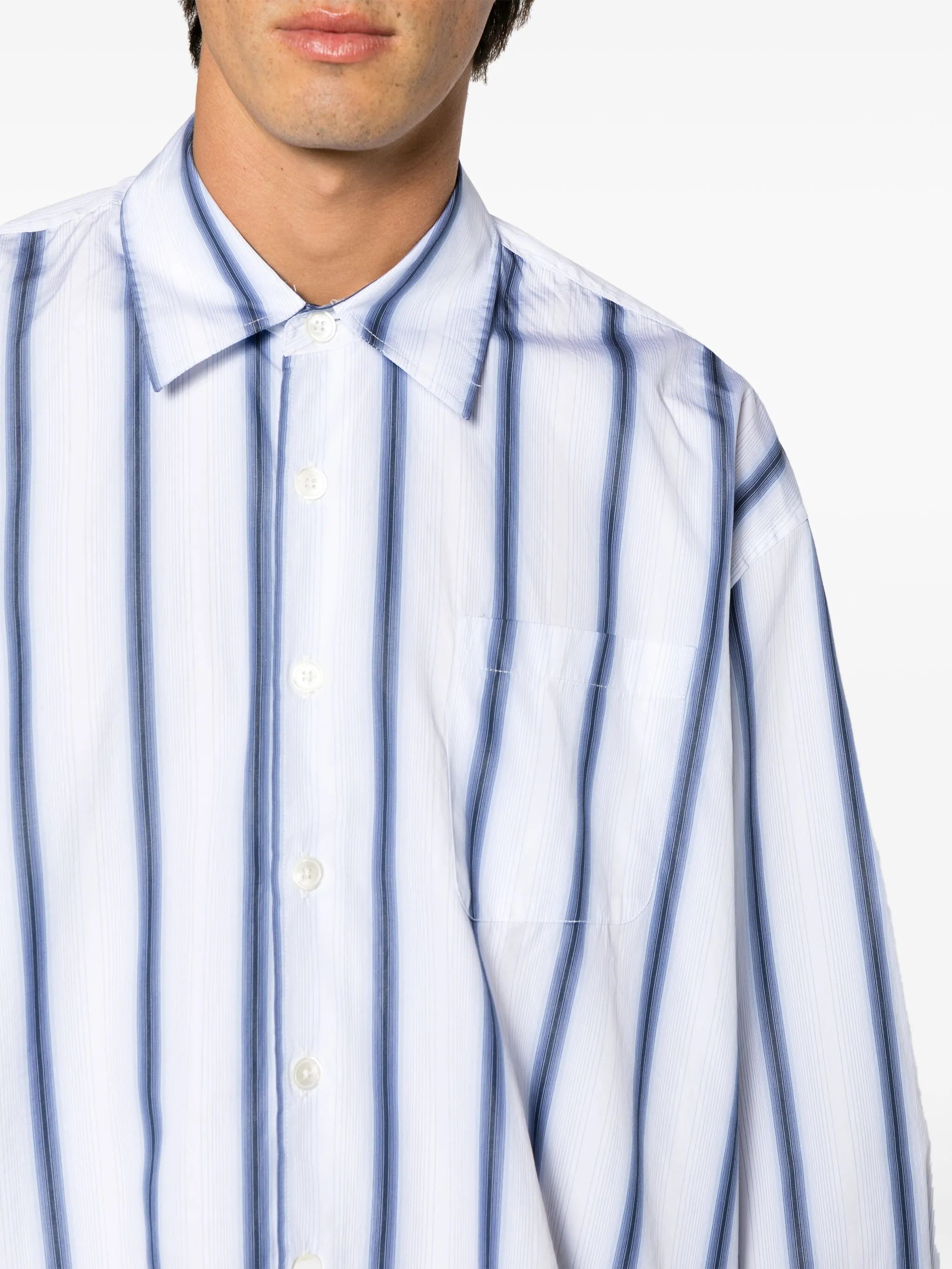 Borrowed pinstripe shirt