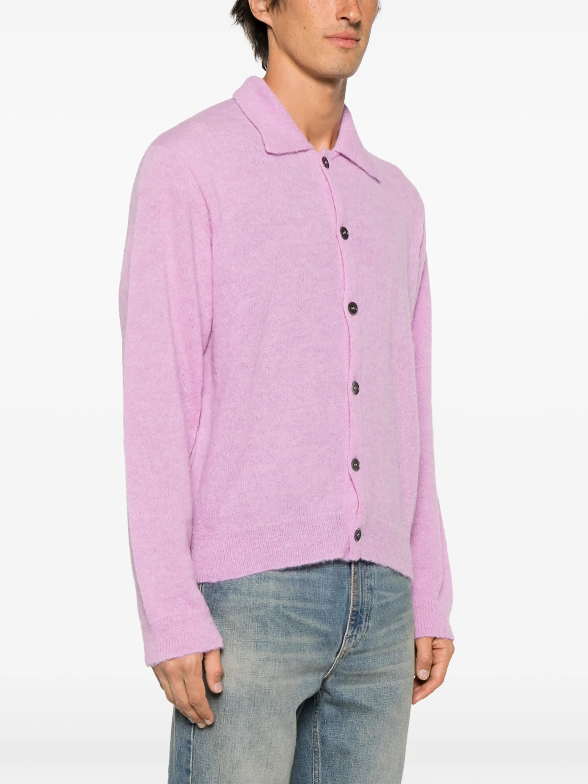 Evening knitted polo shirt