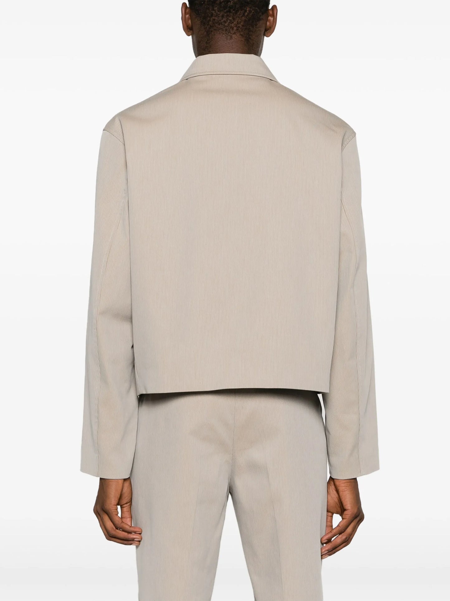 Mini corduroy zip-up jacket