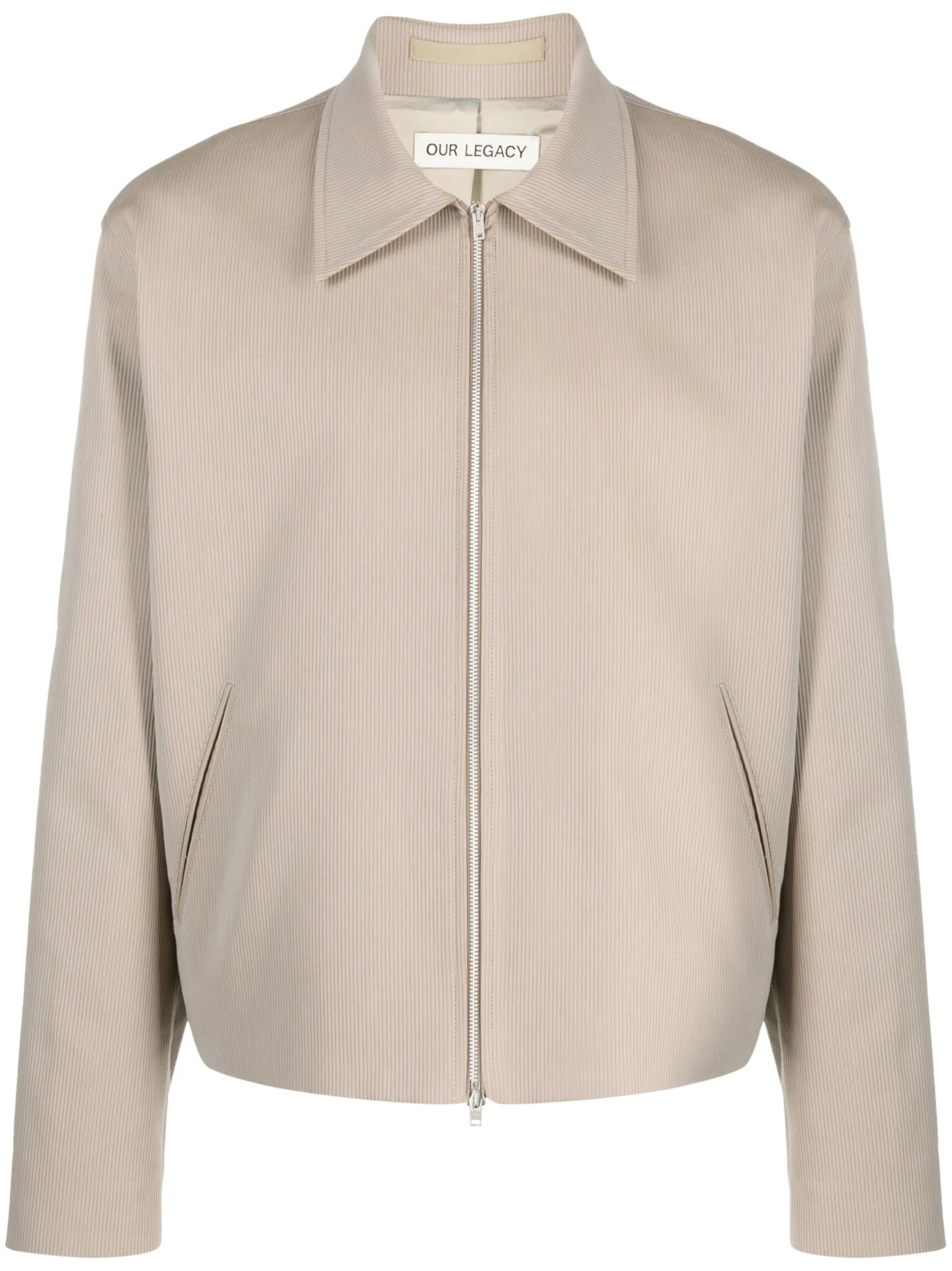 Mini corduroy zip-up jacket