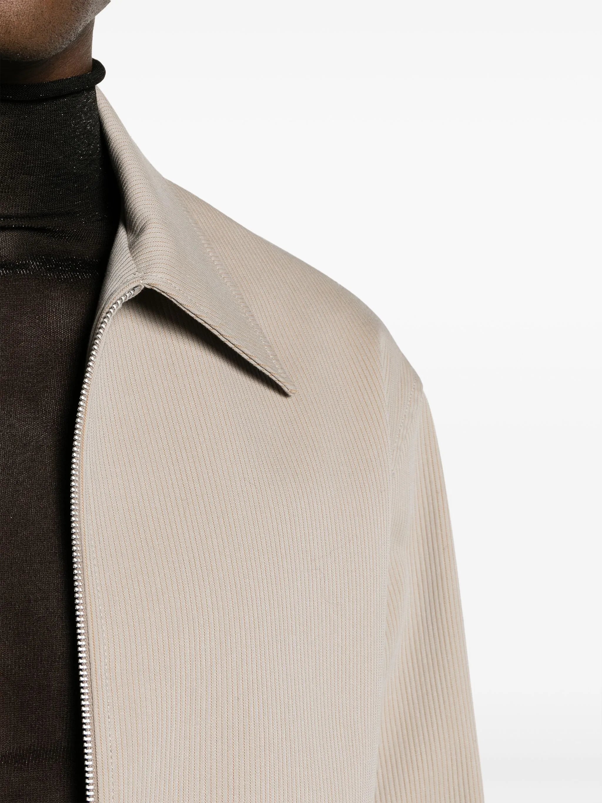 Mini corduroy zip-up jacket