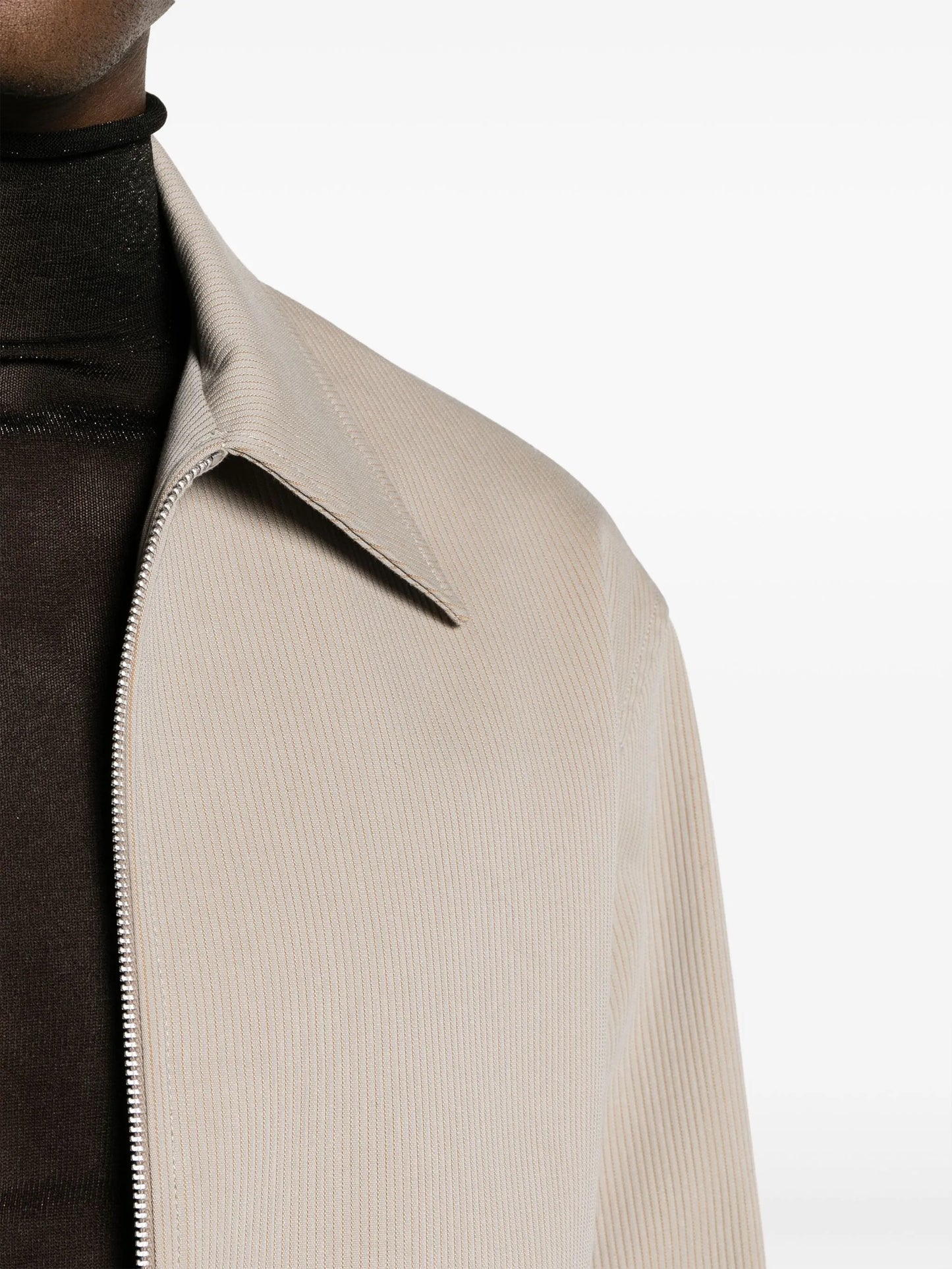 Mini corduroy zip-up jacket