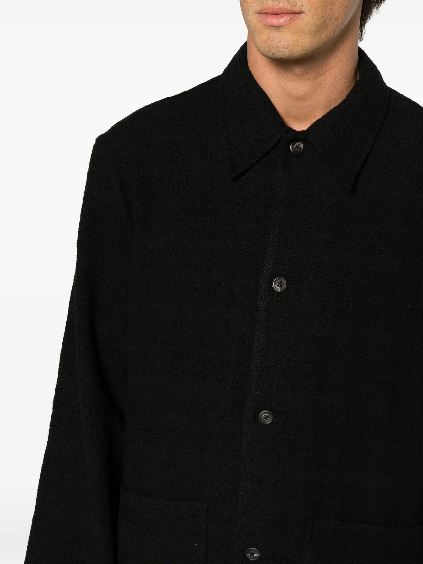 Maven felted shirt jacket