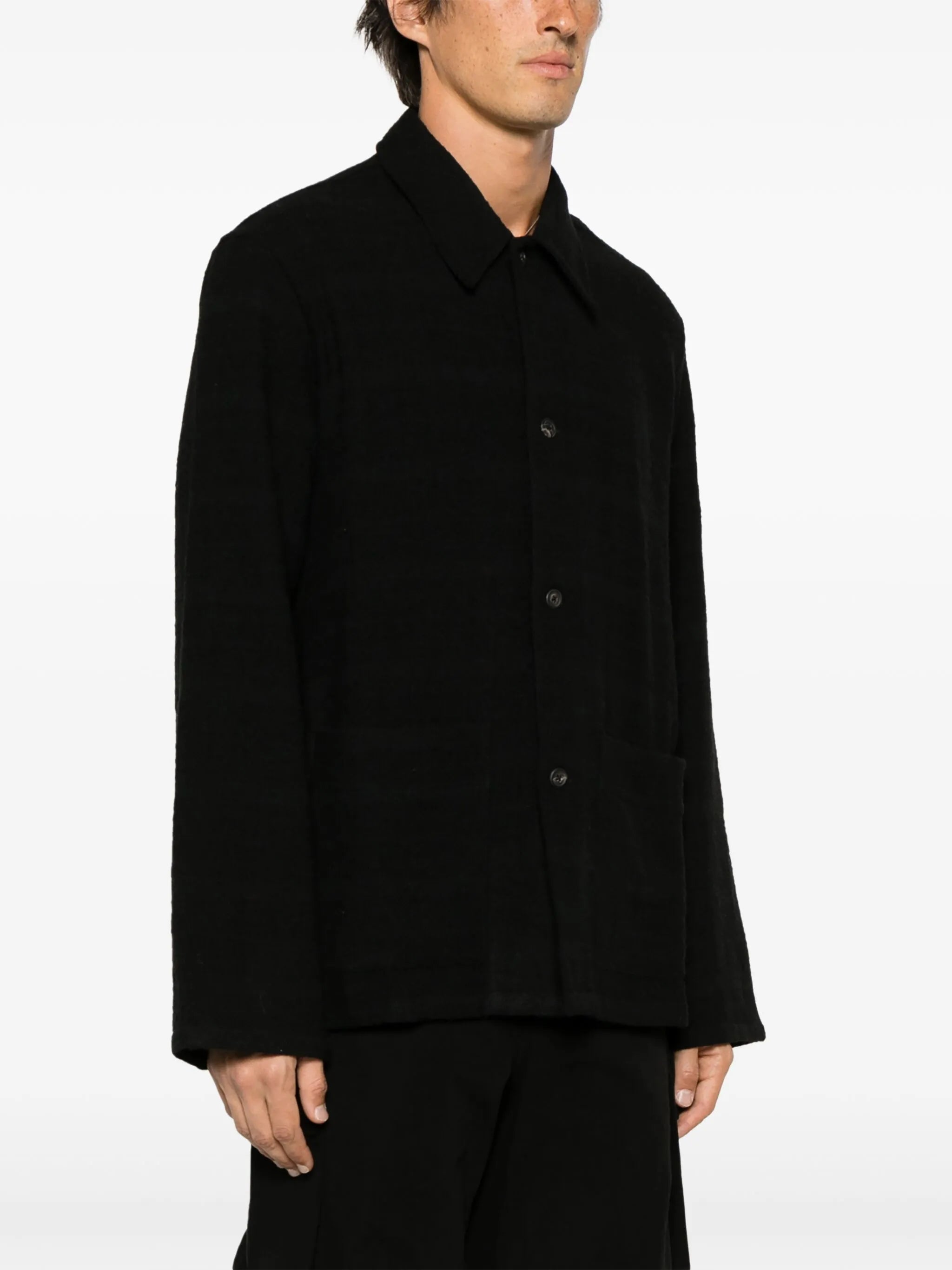 Maven felted shirt jacket