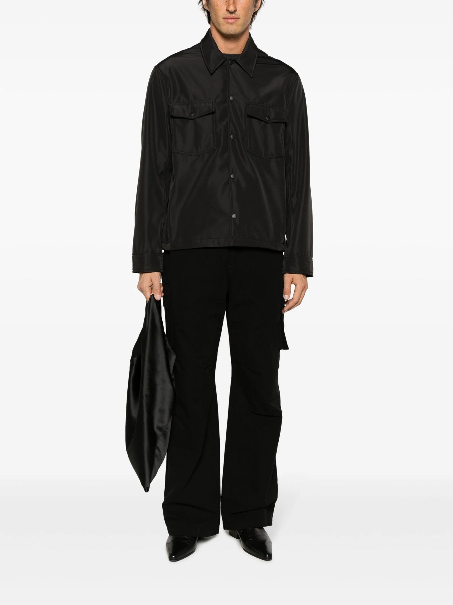 Evening Coach press-stud shirt jacket