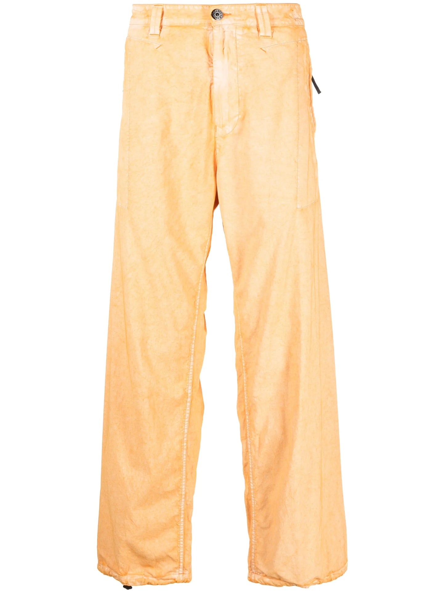 straight-leg cotton trousers