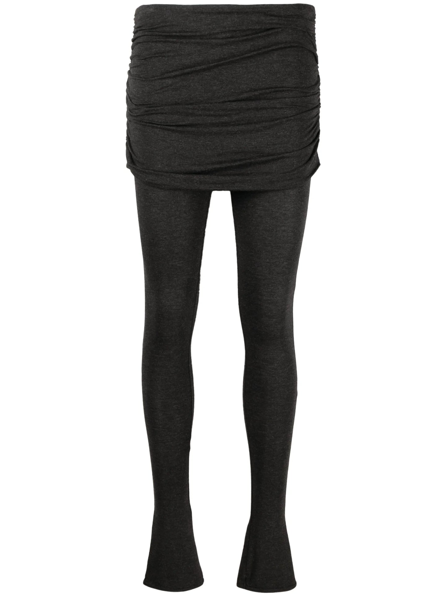 skirt-overlay skinny trousers