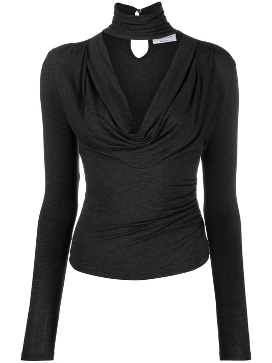 cut-out  jersey top