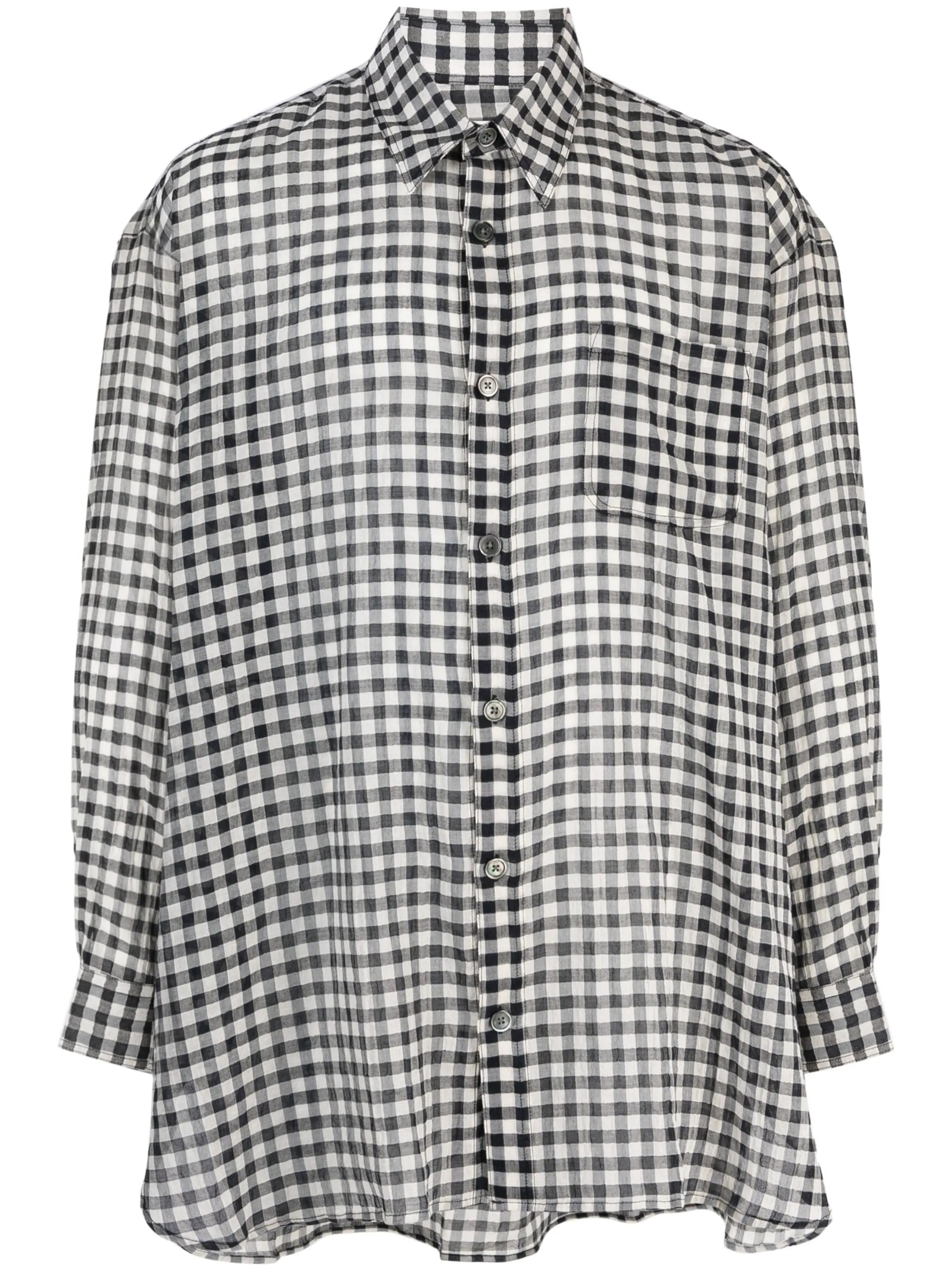 Darling checkerboard-print shirt