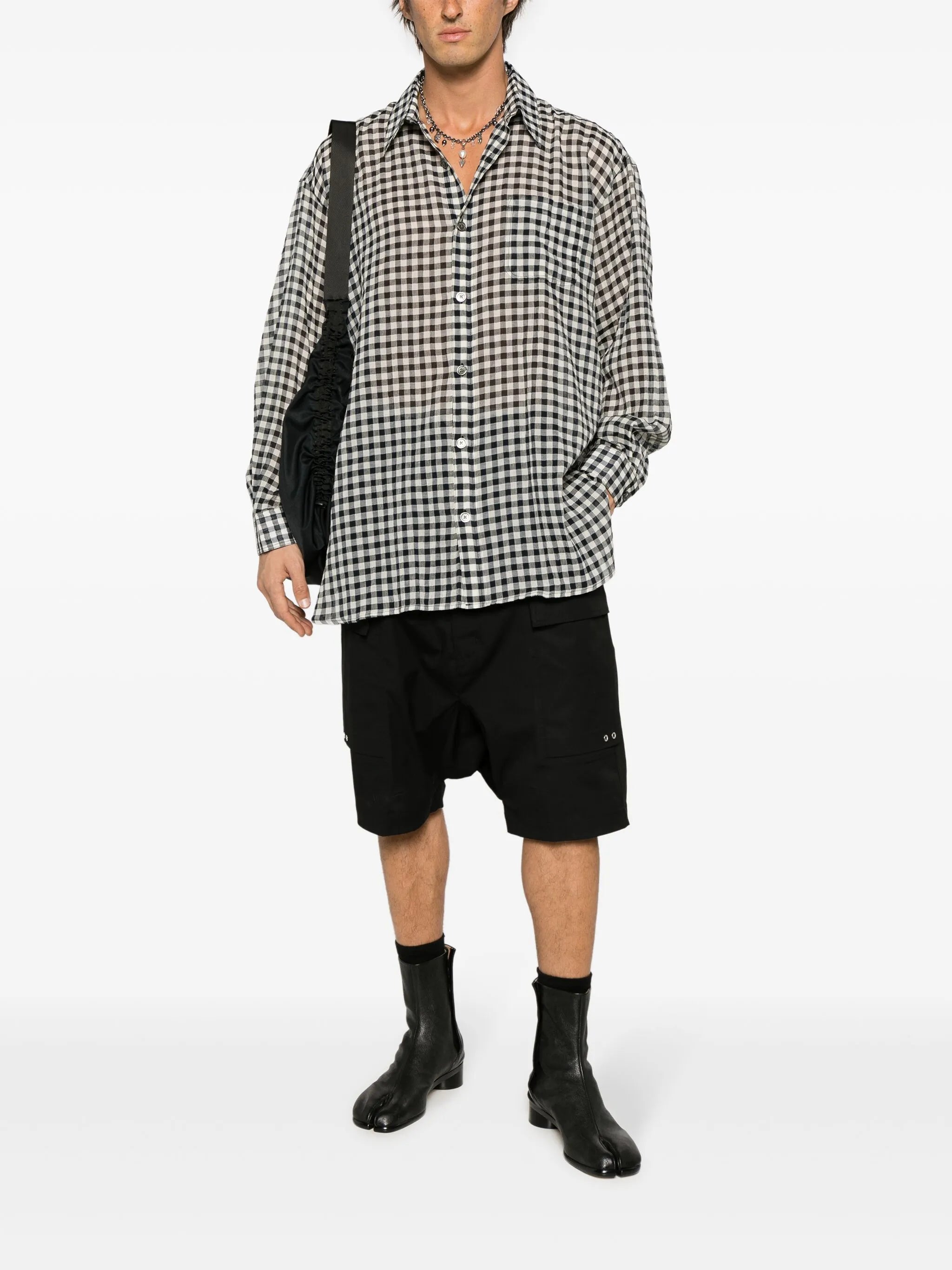 Darling checkerboard-print shirt