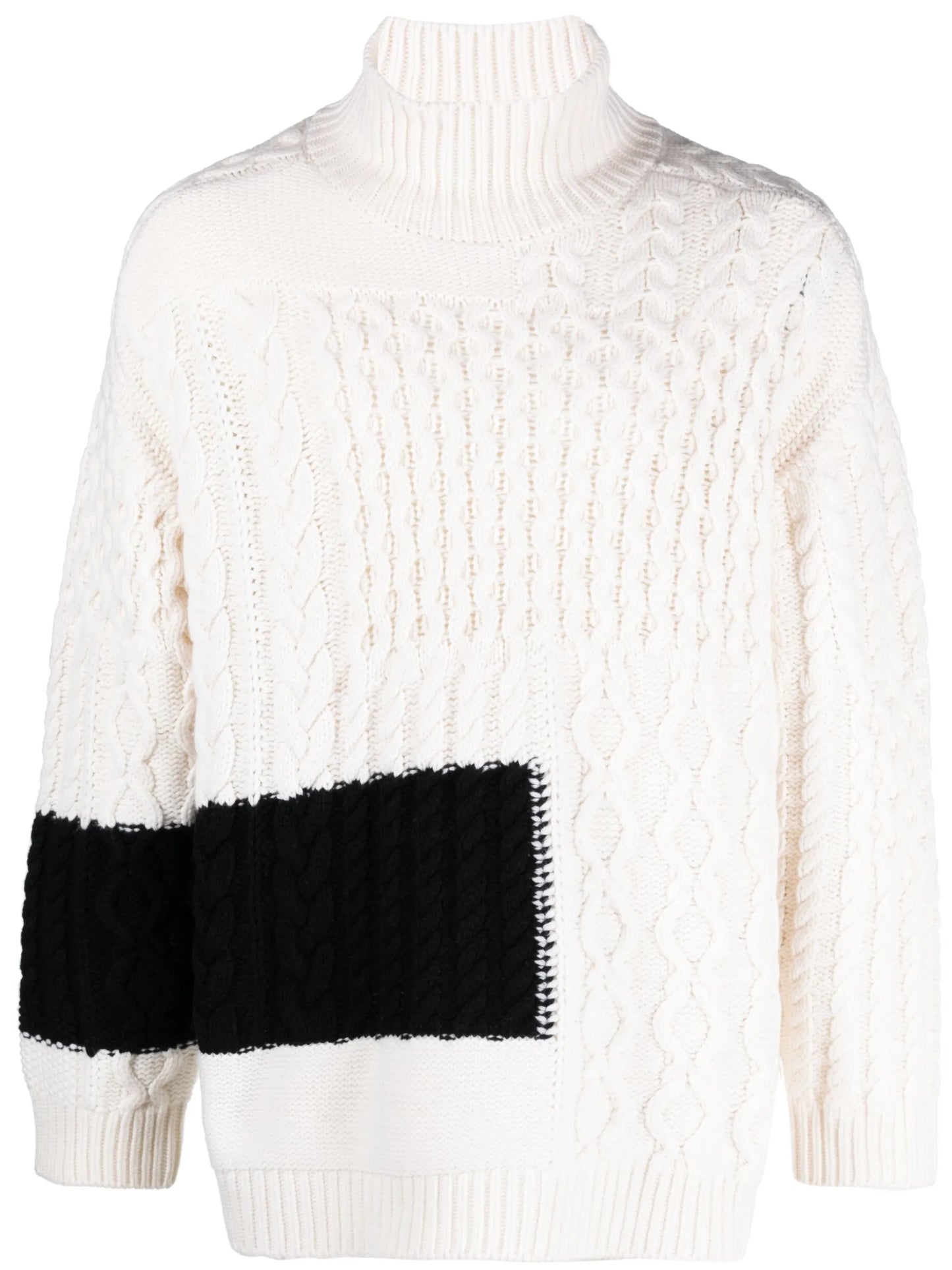 chunky ribbed-knit wool jumper