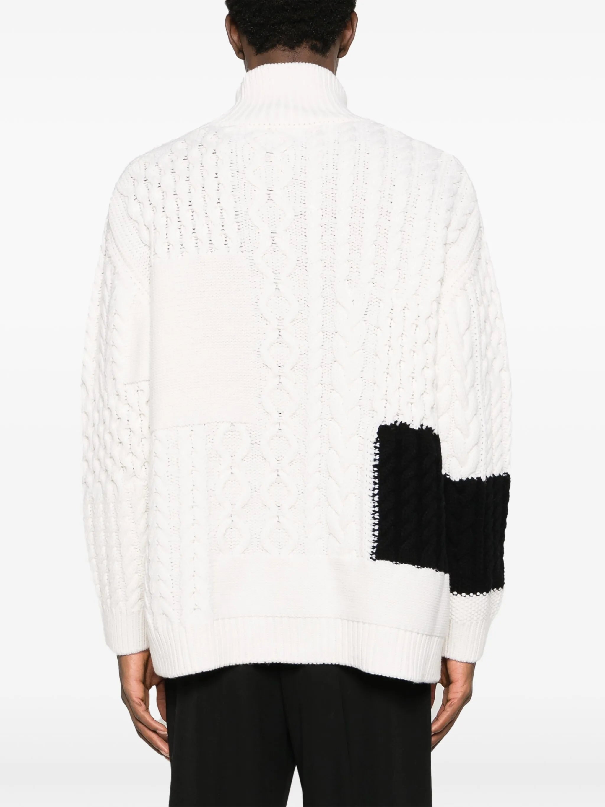 chunky ribbed-knit wool jumper