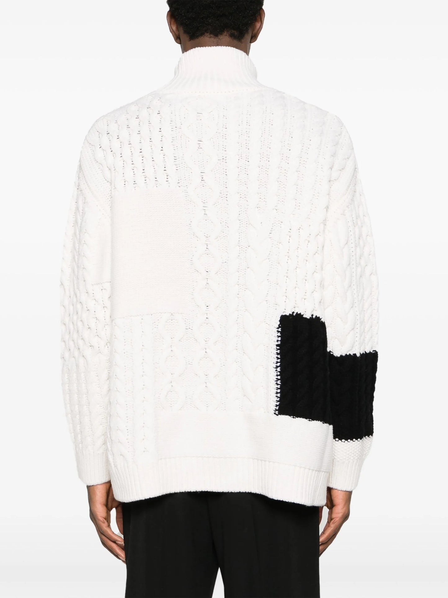 chunky ribbed-knit wool jumper