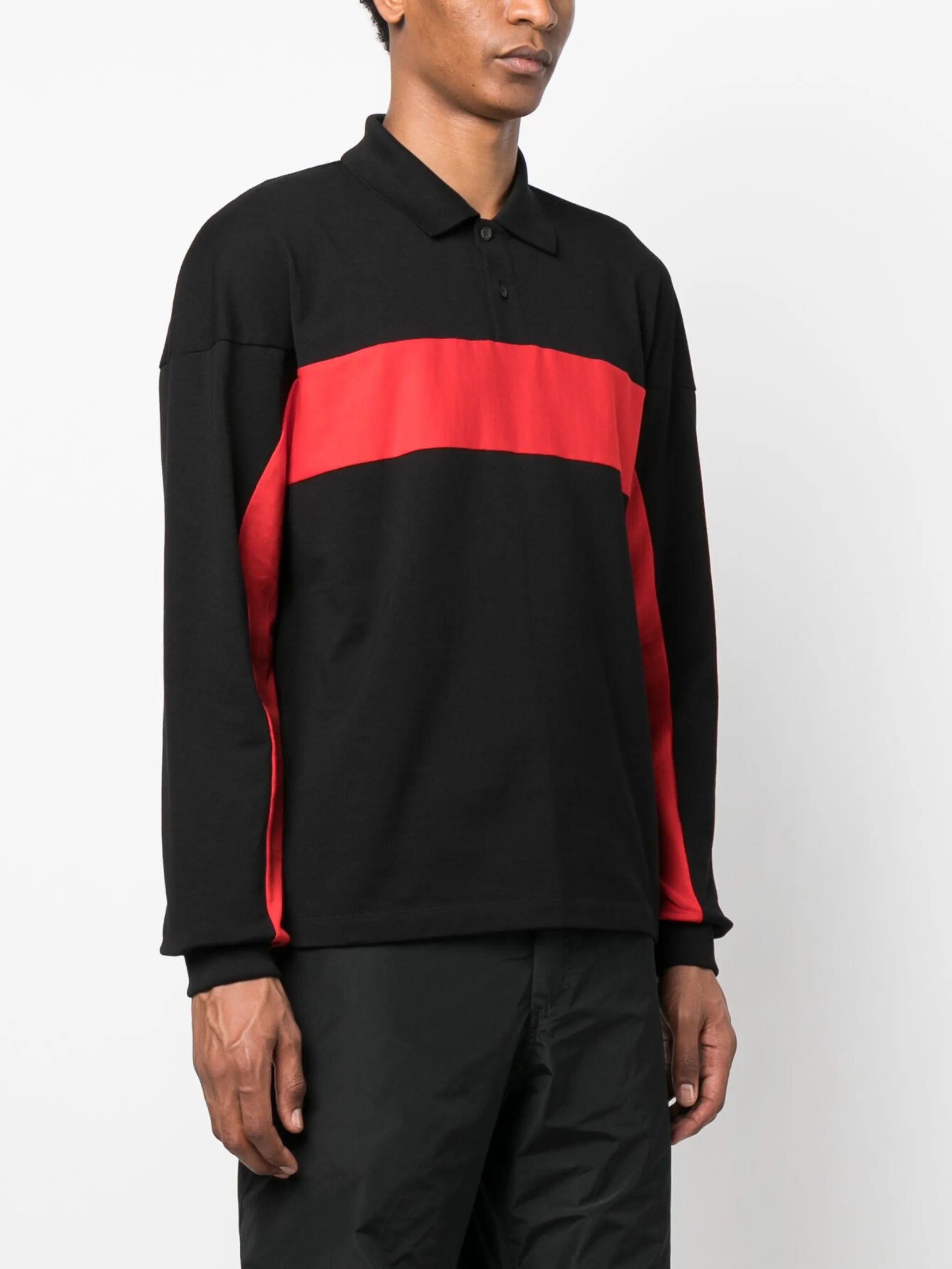 long-sleeve polo shirt