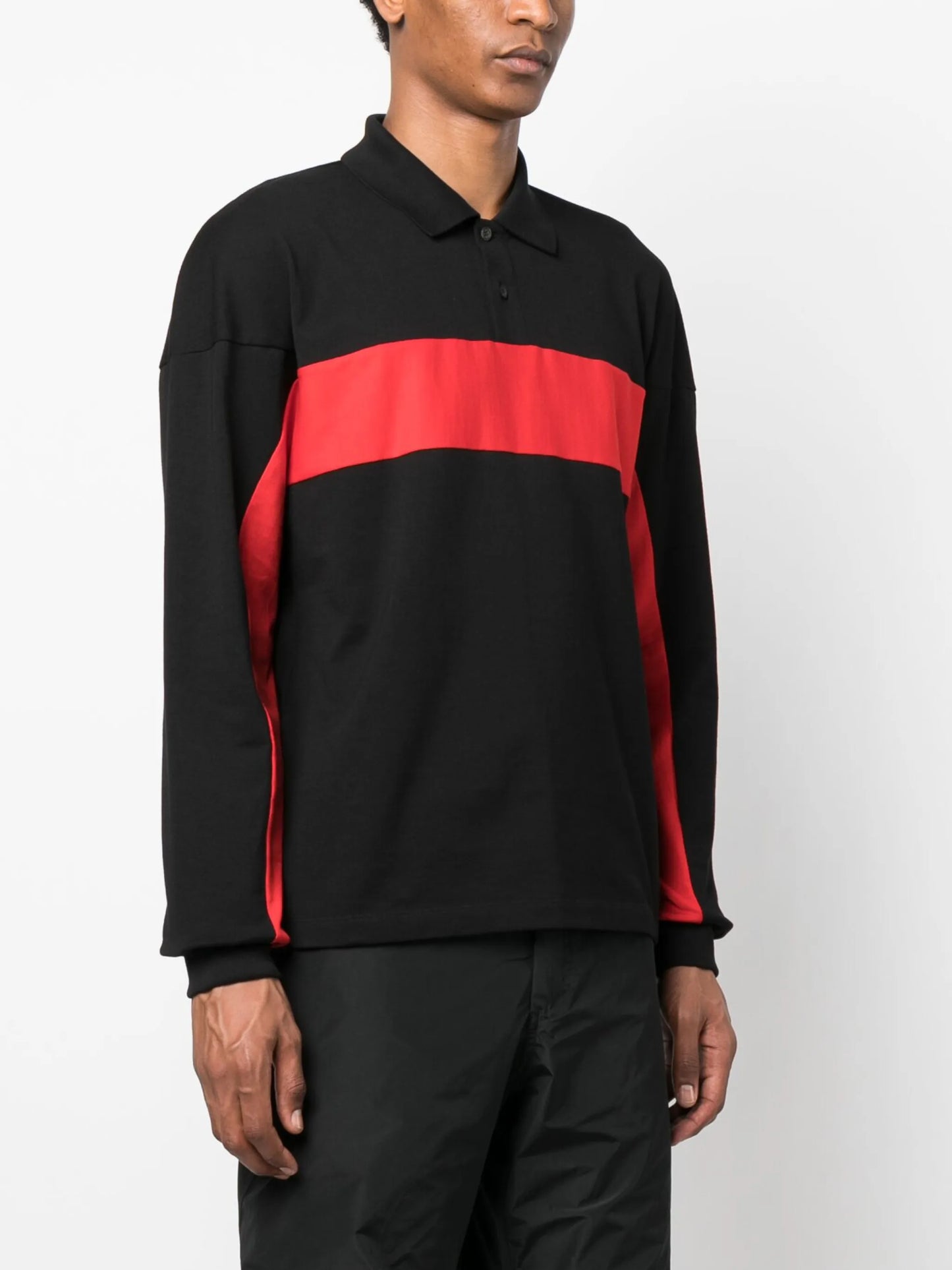 long-sleeve polo shirt