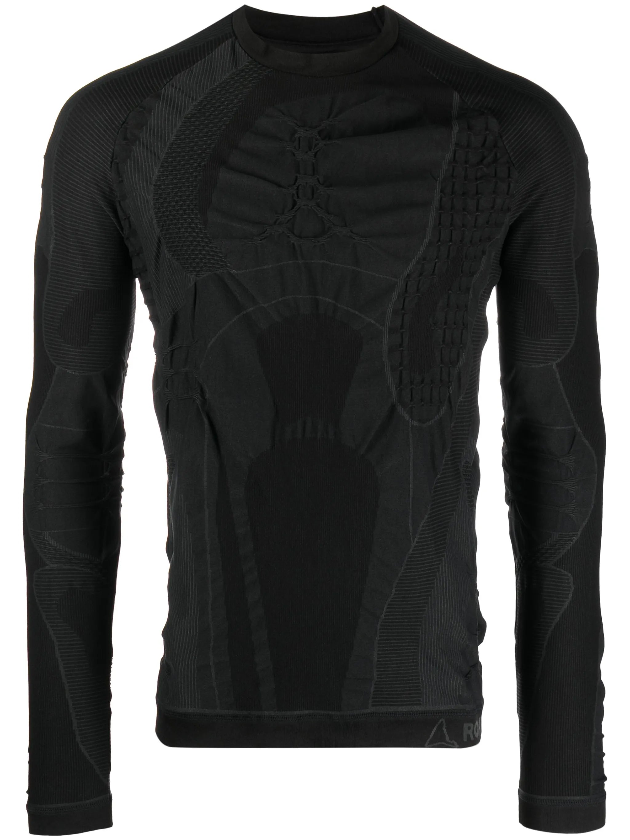 intarsia-knit stretch top