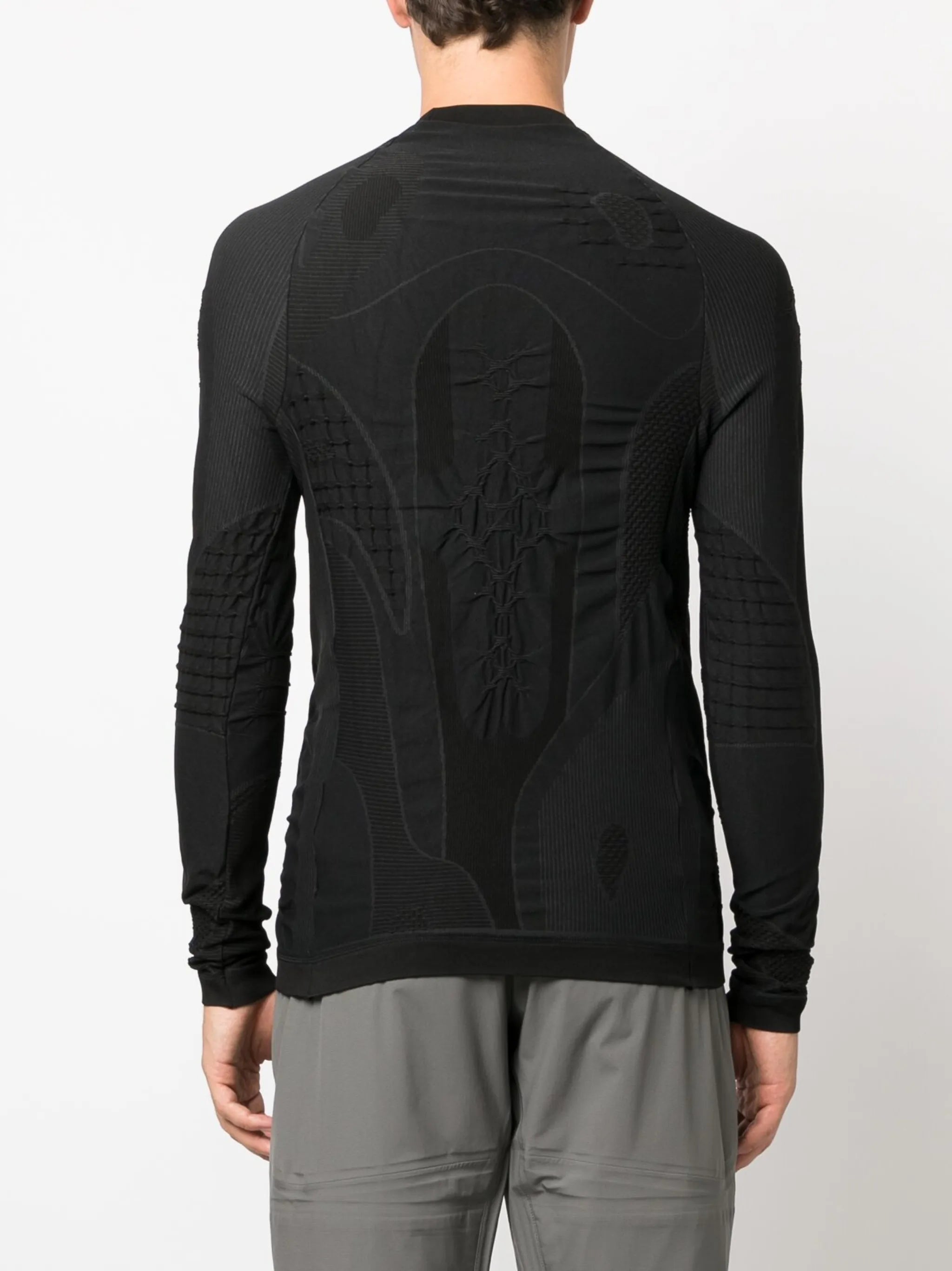 intarsia-knit stretch top