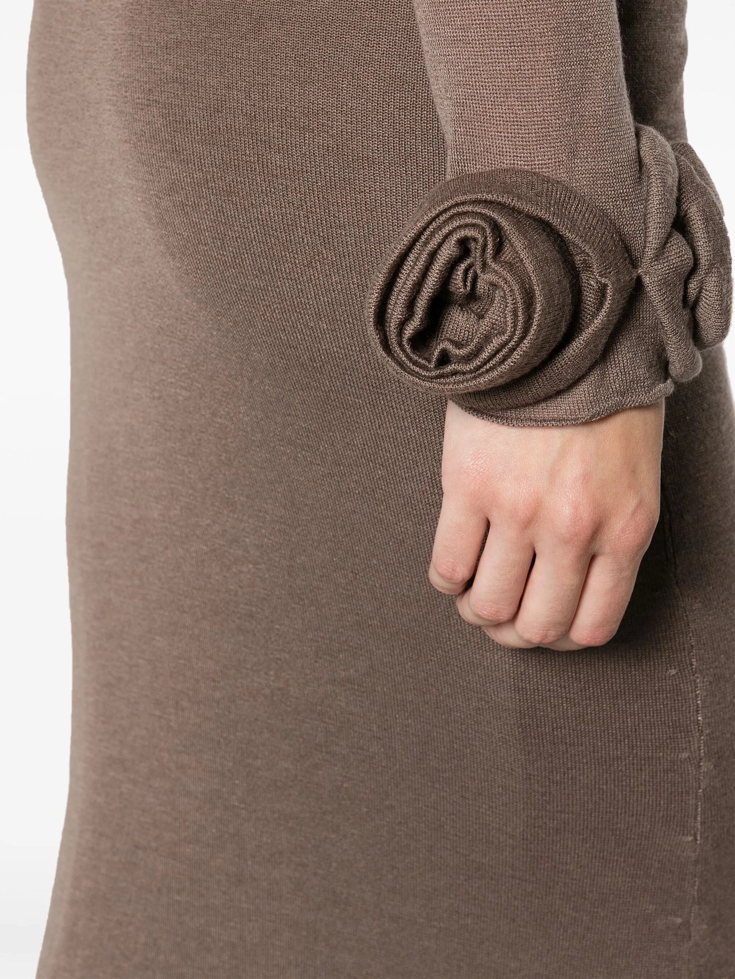 open-back knit dress