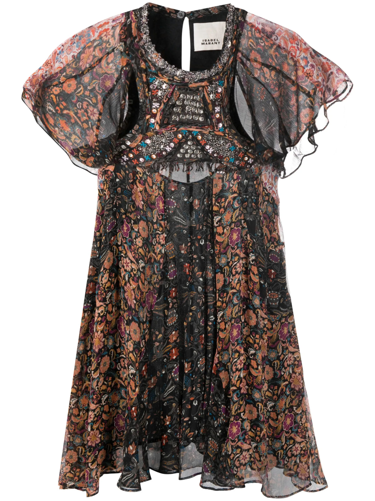 Odile floral-print mini dress
