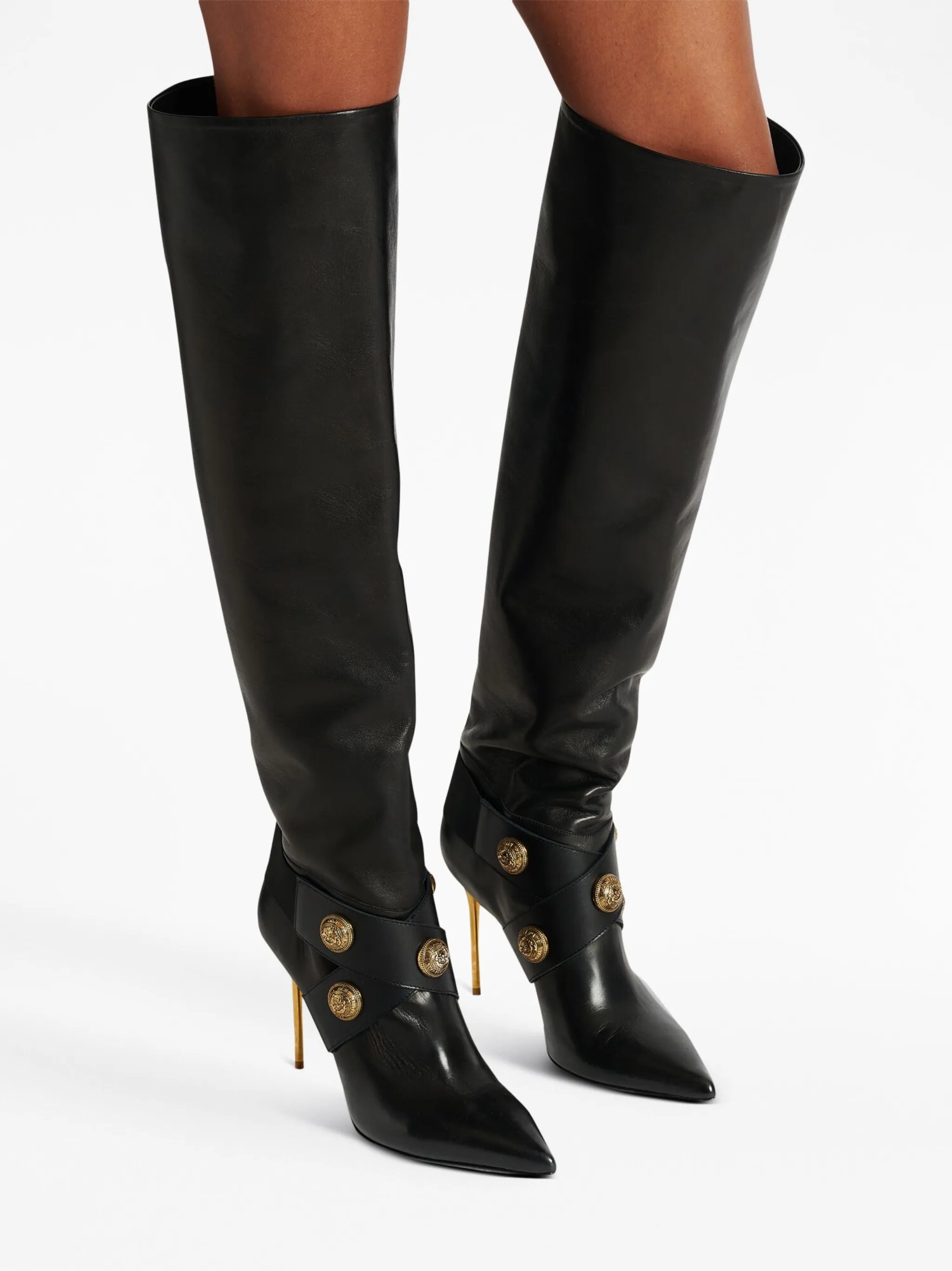 Alma leather knee-high boots