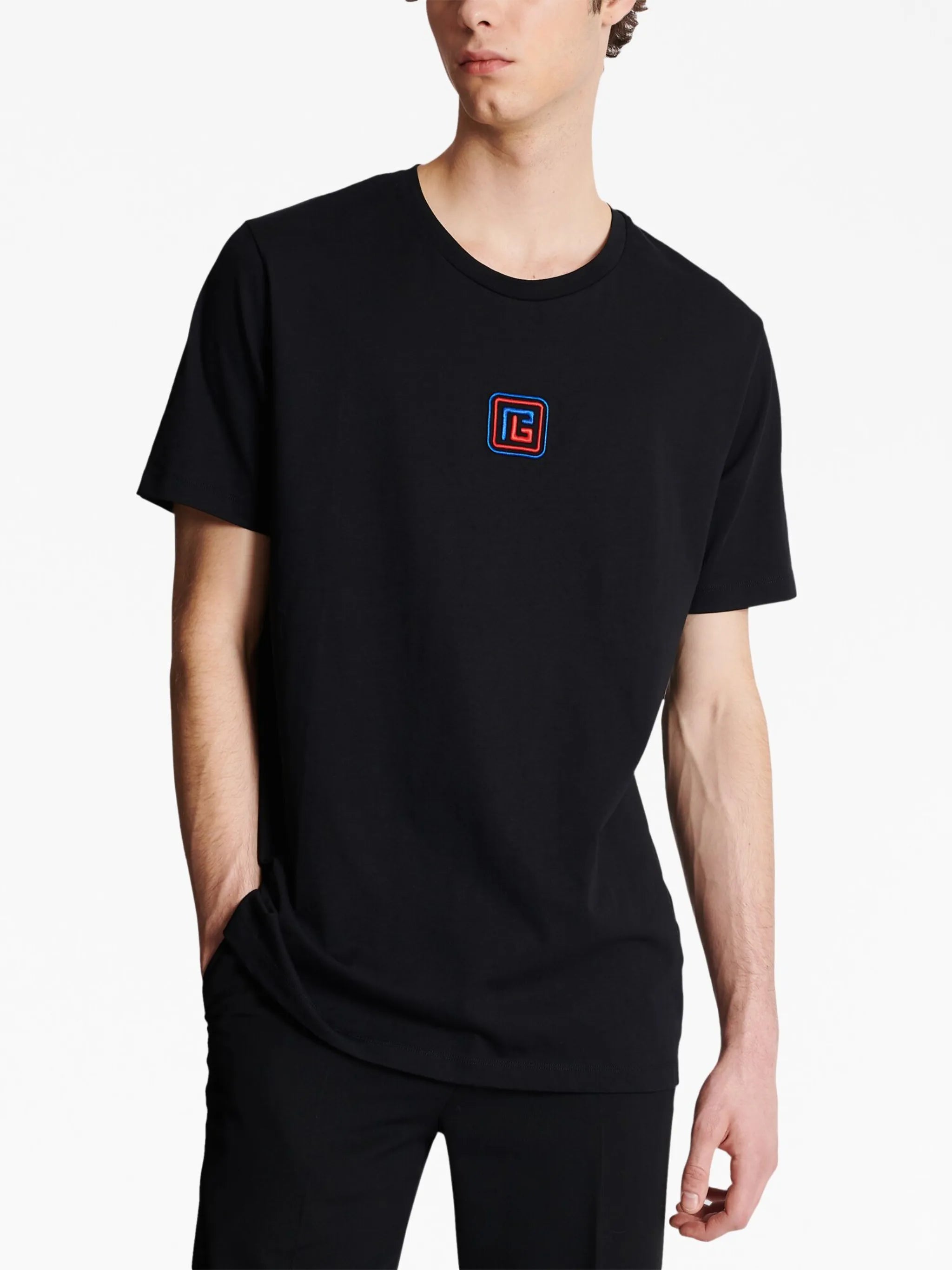 embroidered-logo short-sleeve T-shirt
