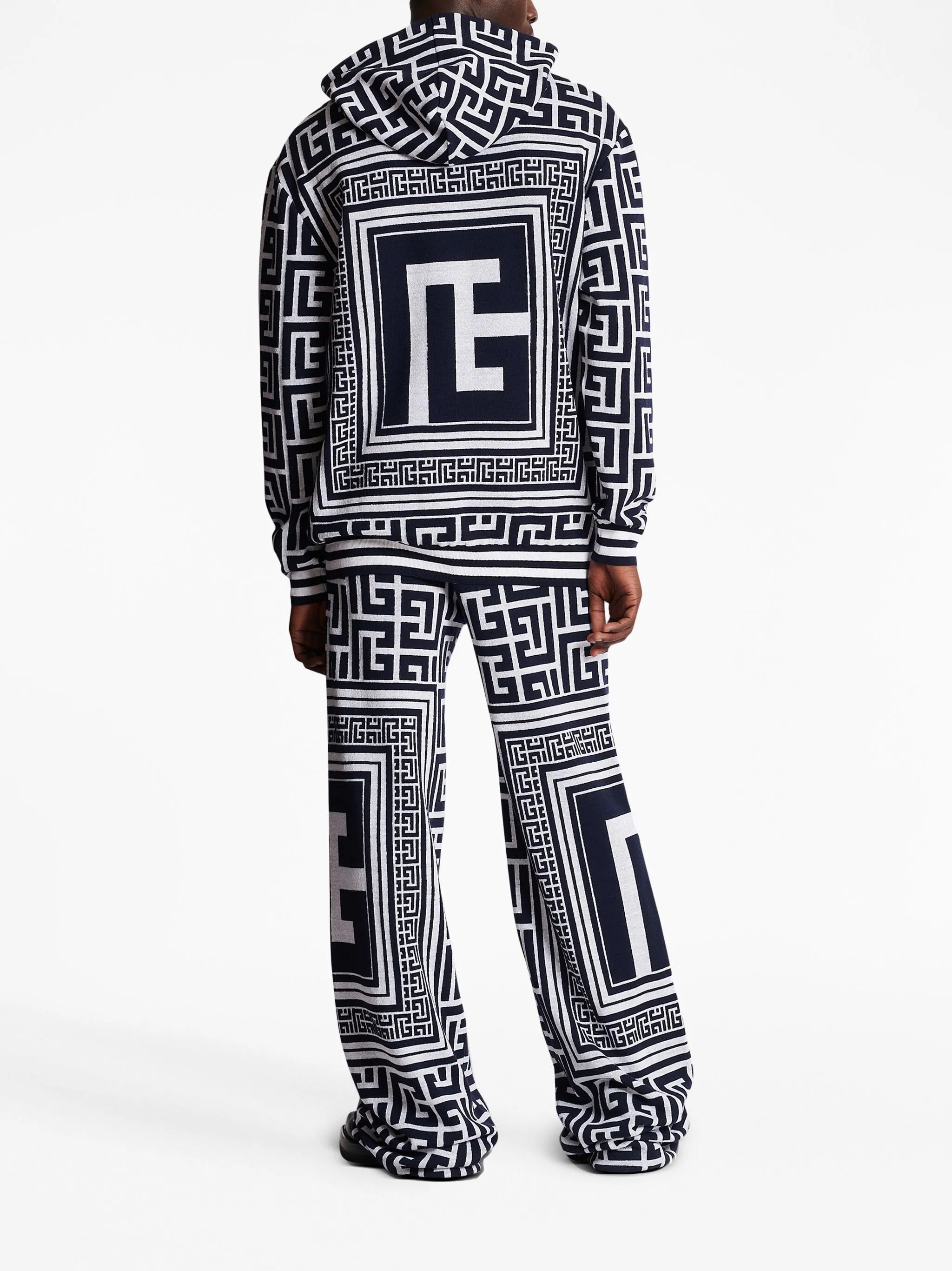 maxi monogram jacquard hoodie