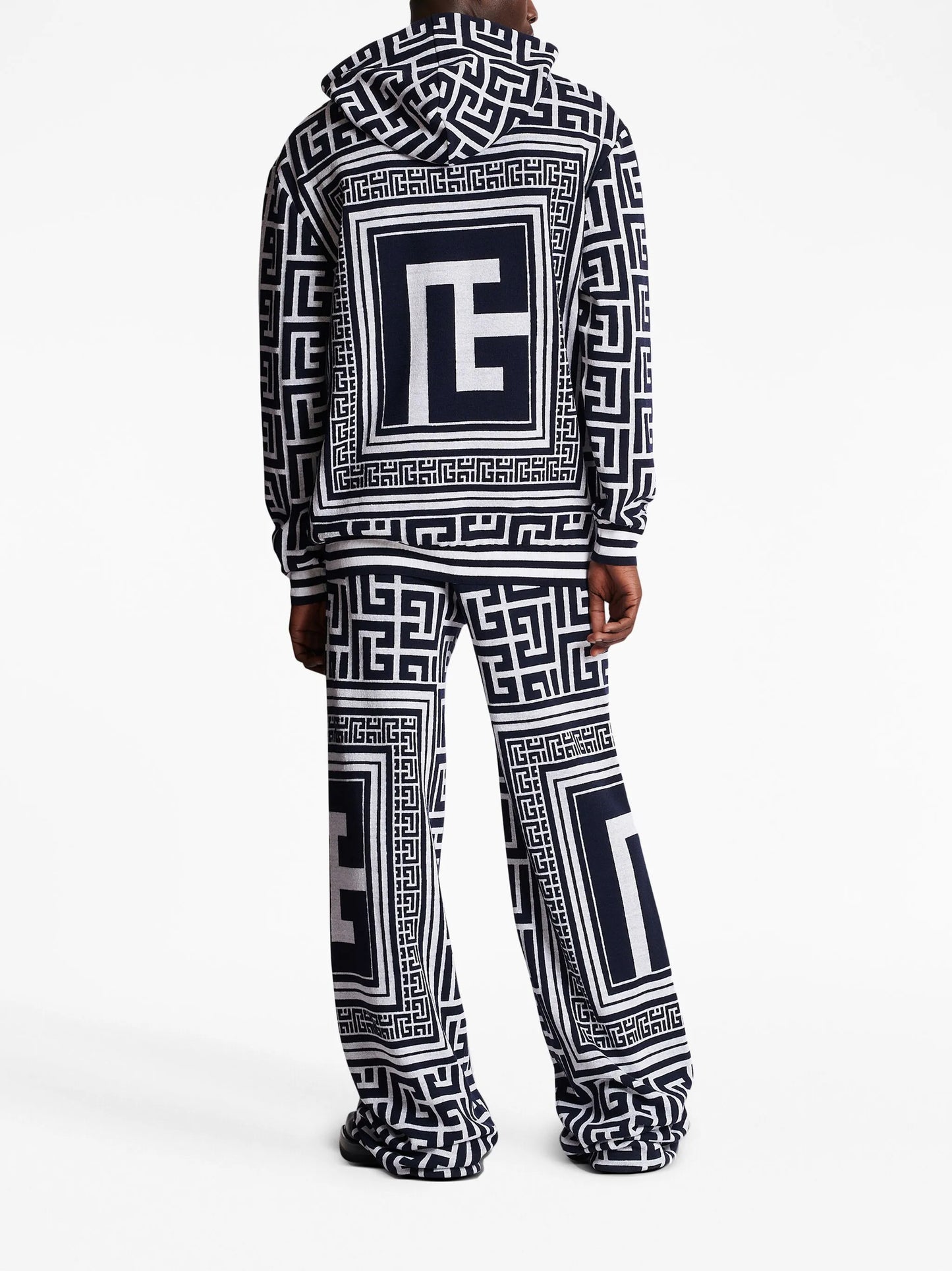 maxi monogram jacquard hoodie