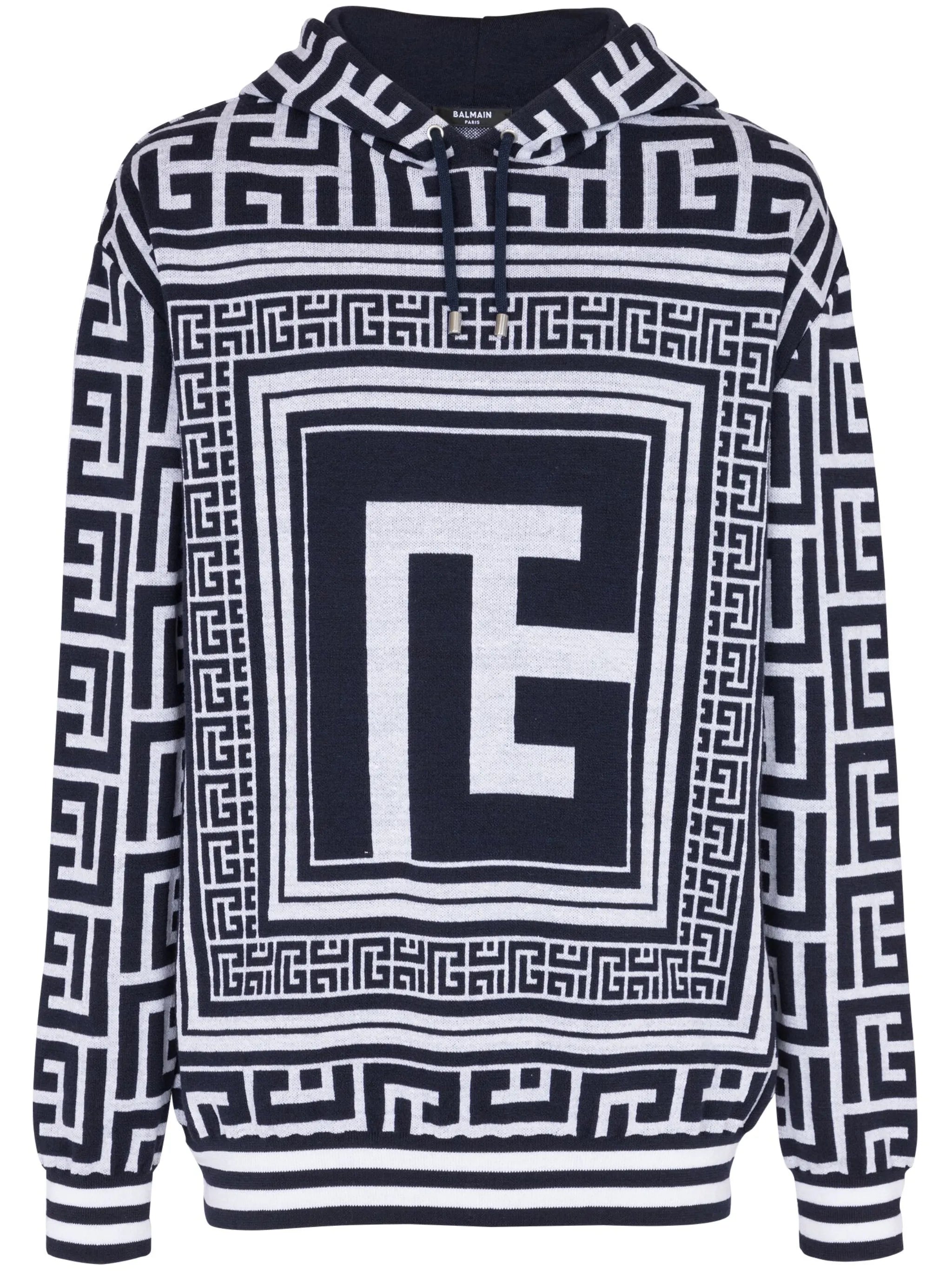 maxi monogram jacquard hoodie