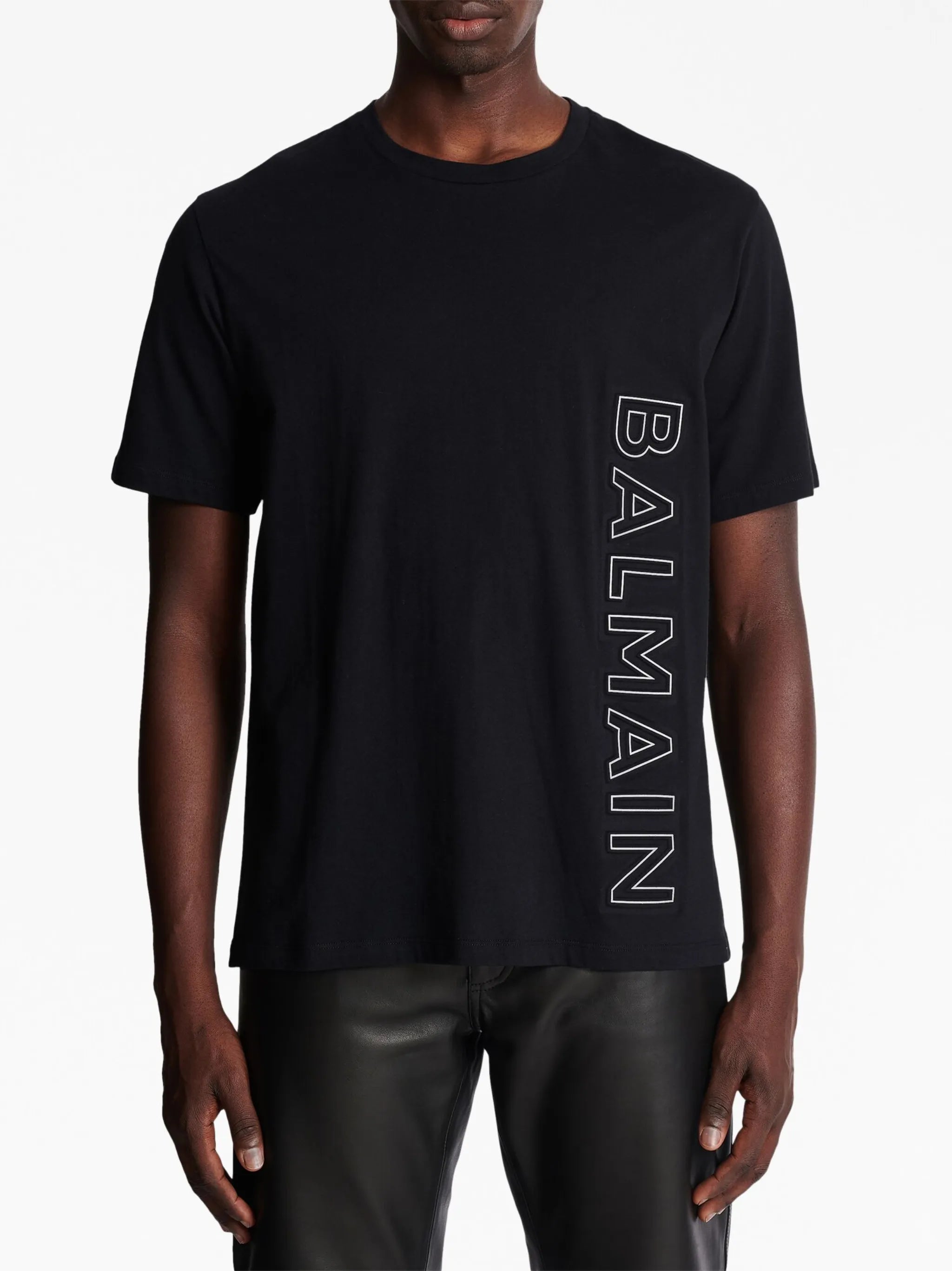 logo-embossed organic cotton T-shirt