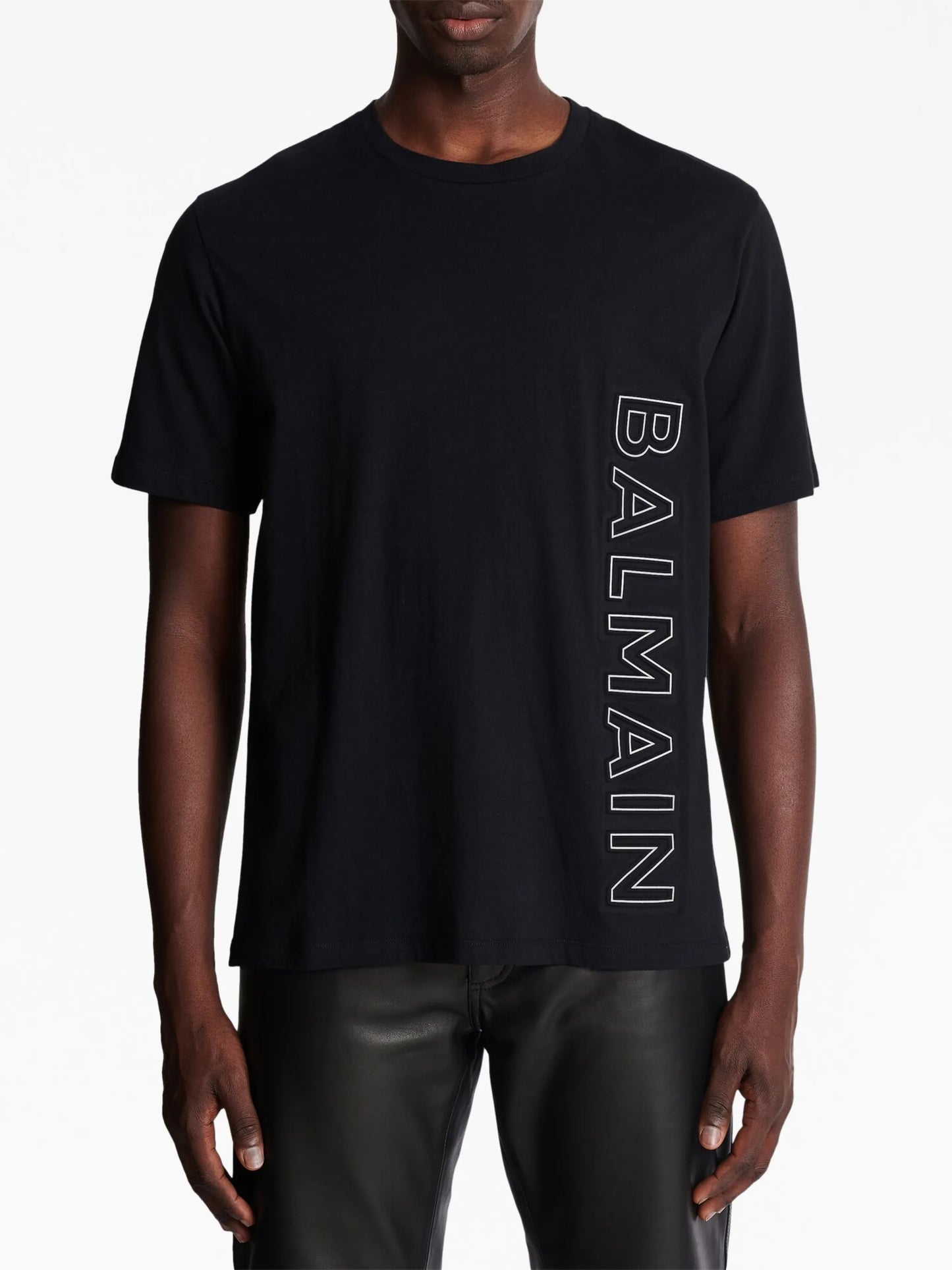 logo-embossed organic cotton T-shirt