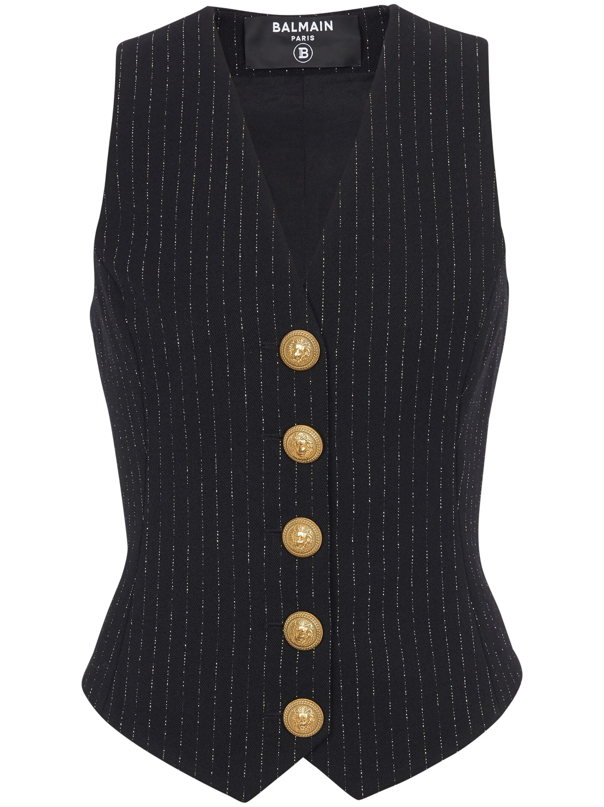 lurex striped vest top