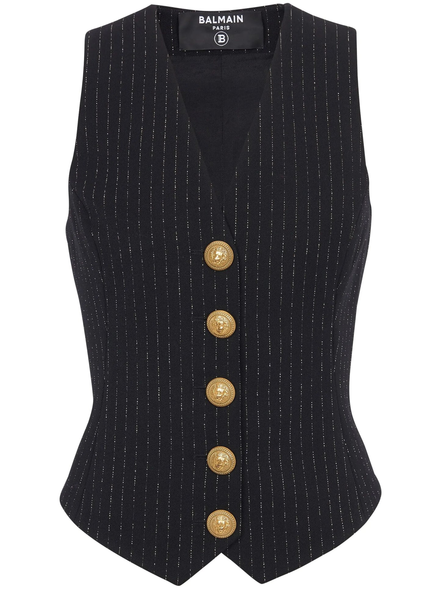 lurex striped vest top