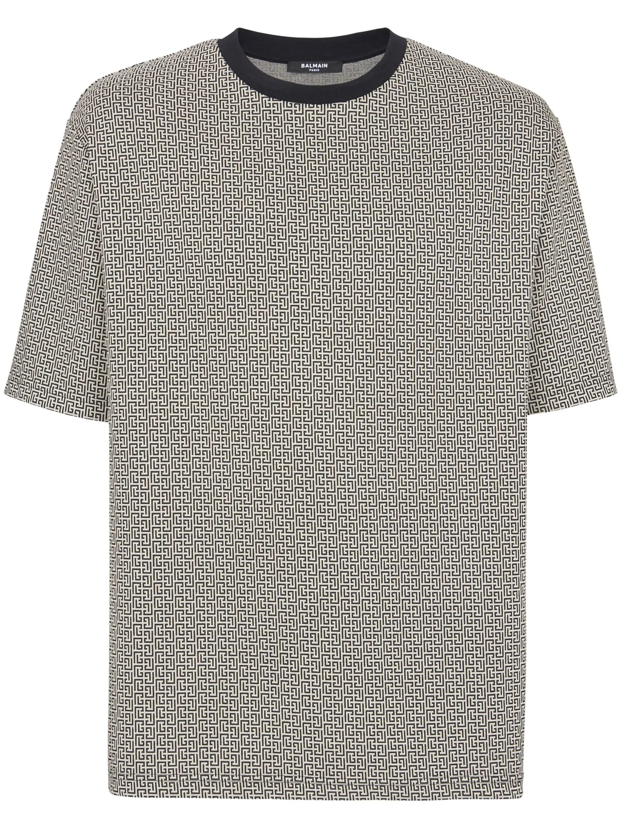 monogram-print T-shirt
