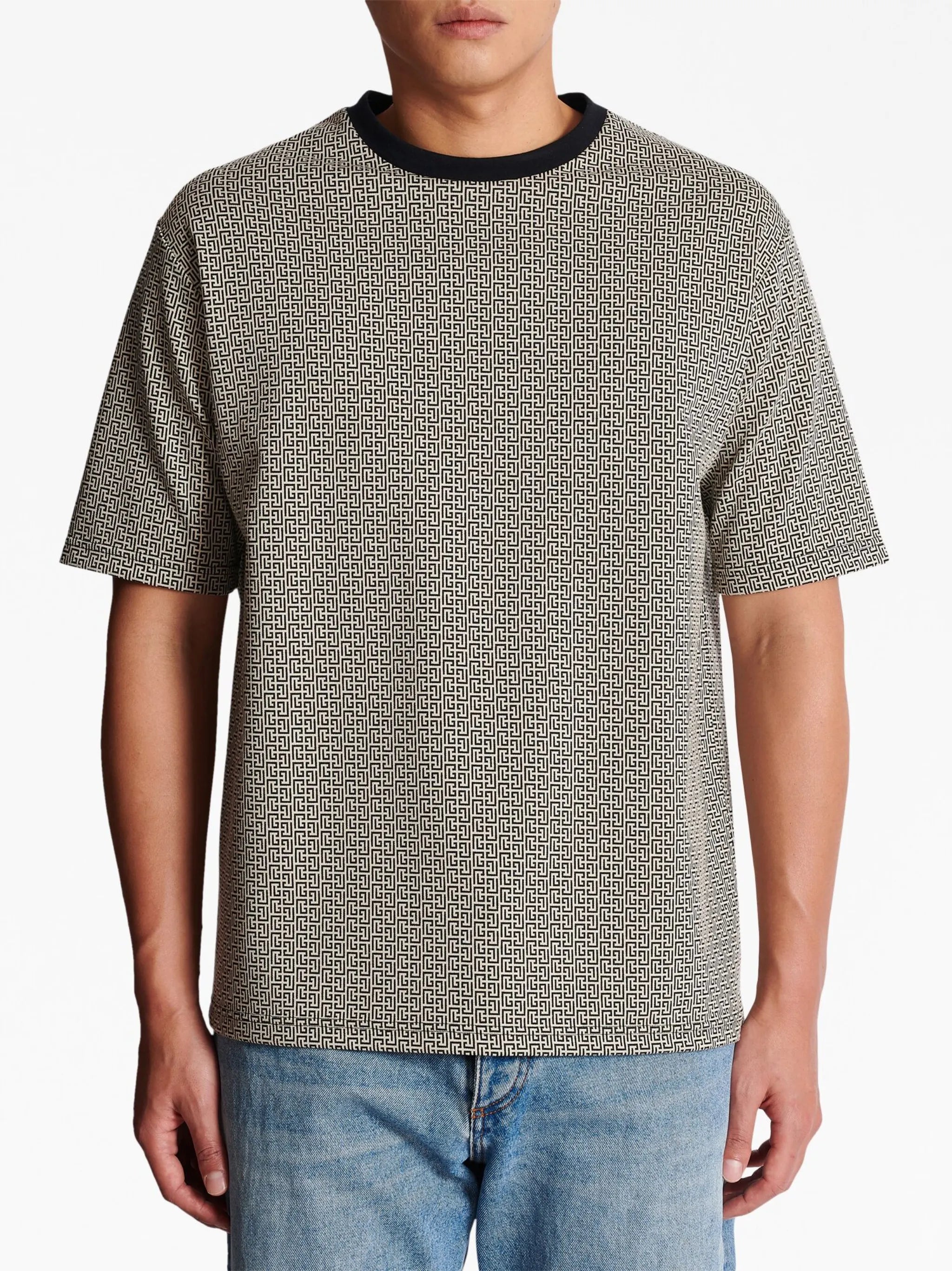 monogram-print T-shirt