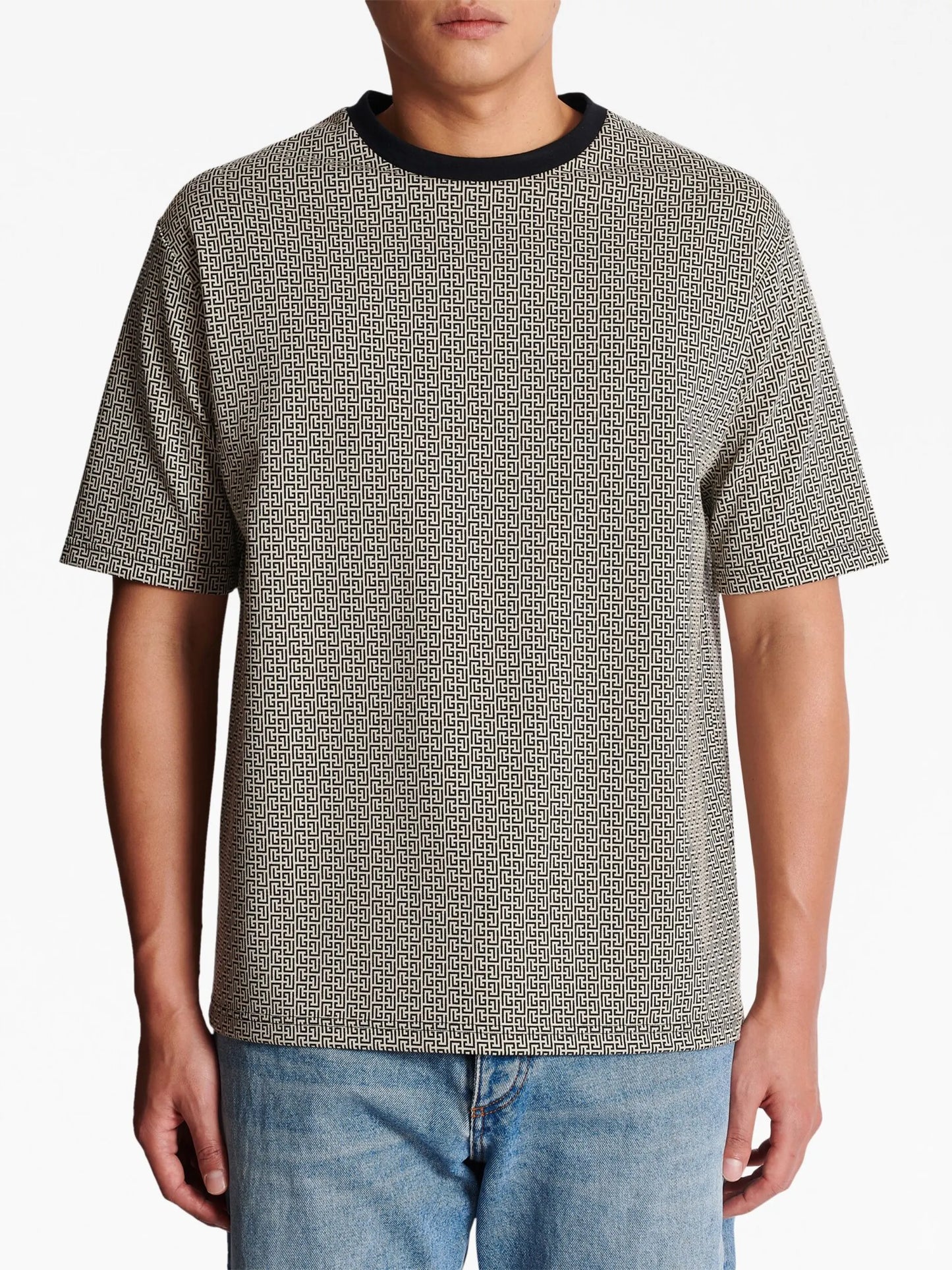 monogram-print T-shirt
