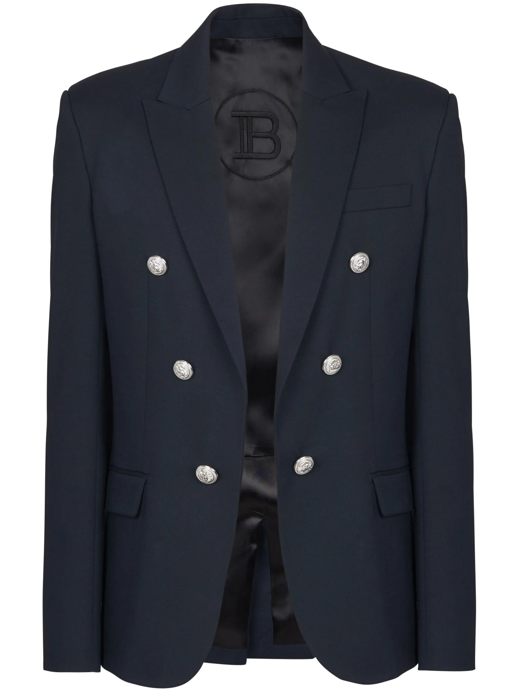 button-detailed wool blazer