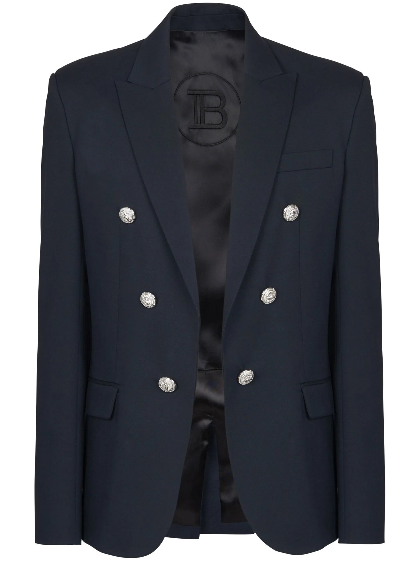 button-detailed wool blazer