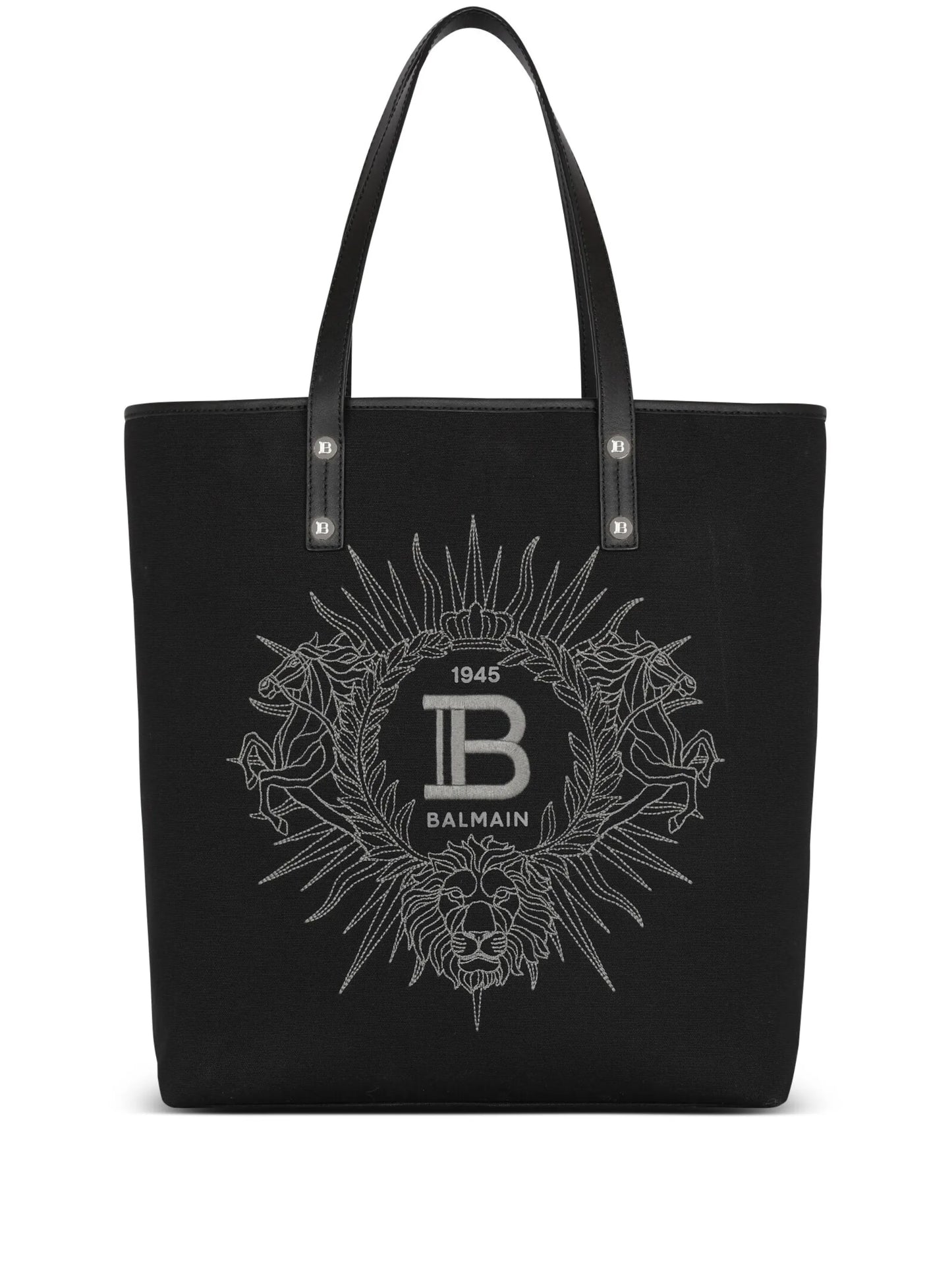 Varsity embroidered-logo tote bag