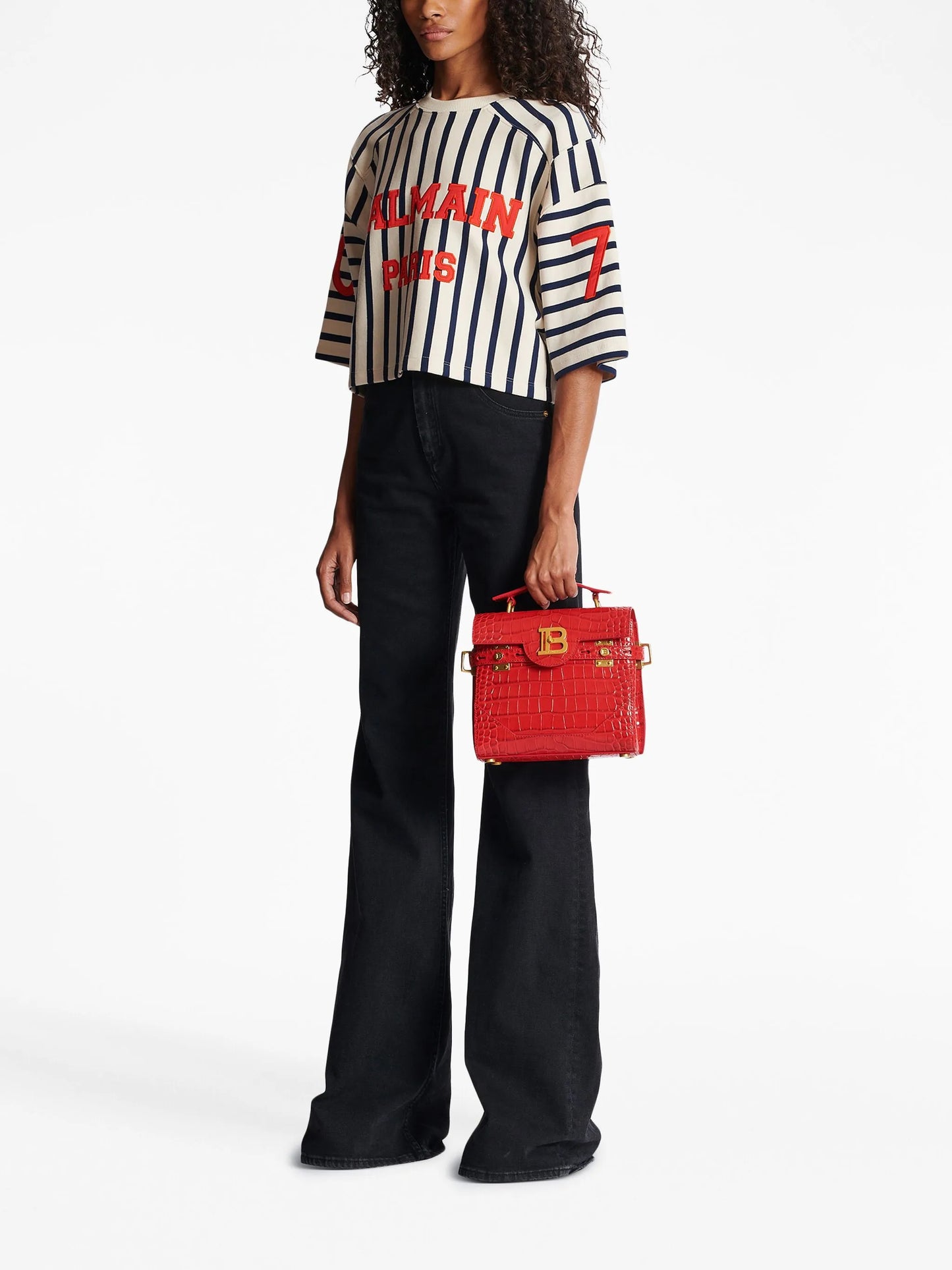B-Buzz 23 crocodile-embossed tote bag