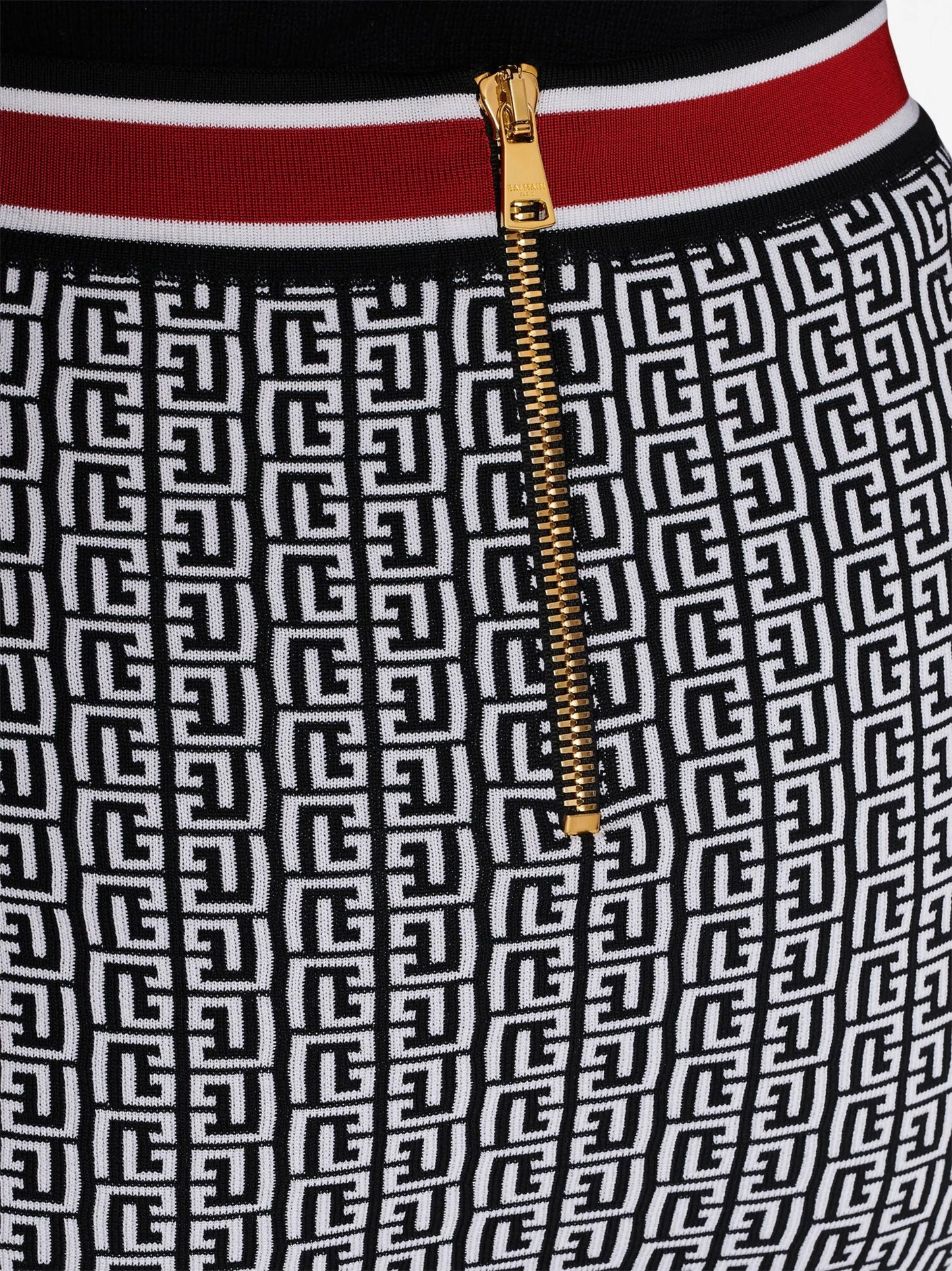 monogram knitted miniskirt