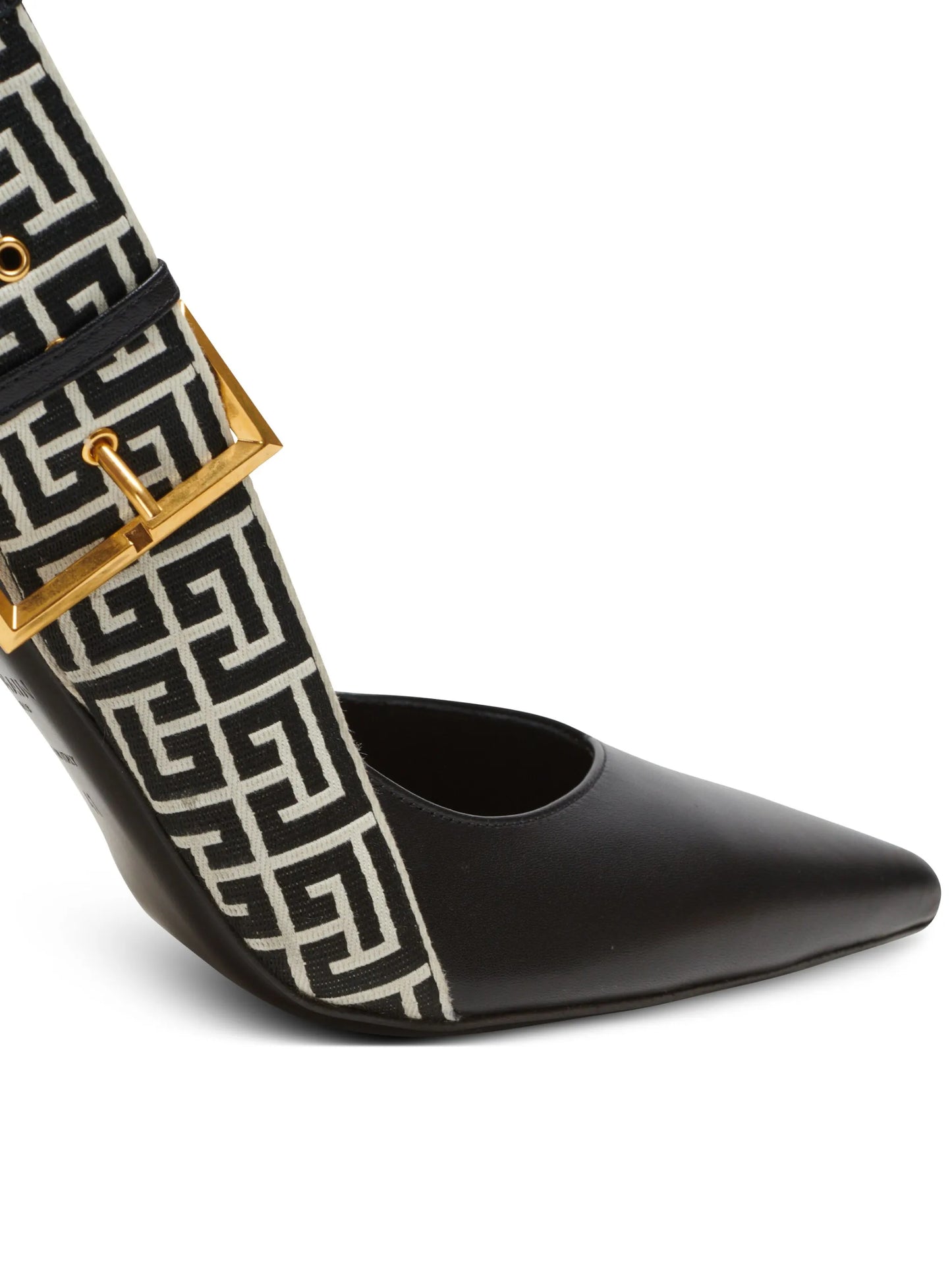 Ruby monogram slingback pumps